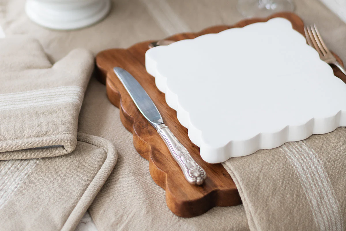 Square Scalloped Cutting Board - Image 16