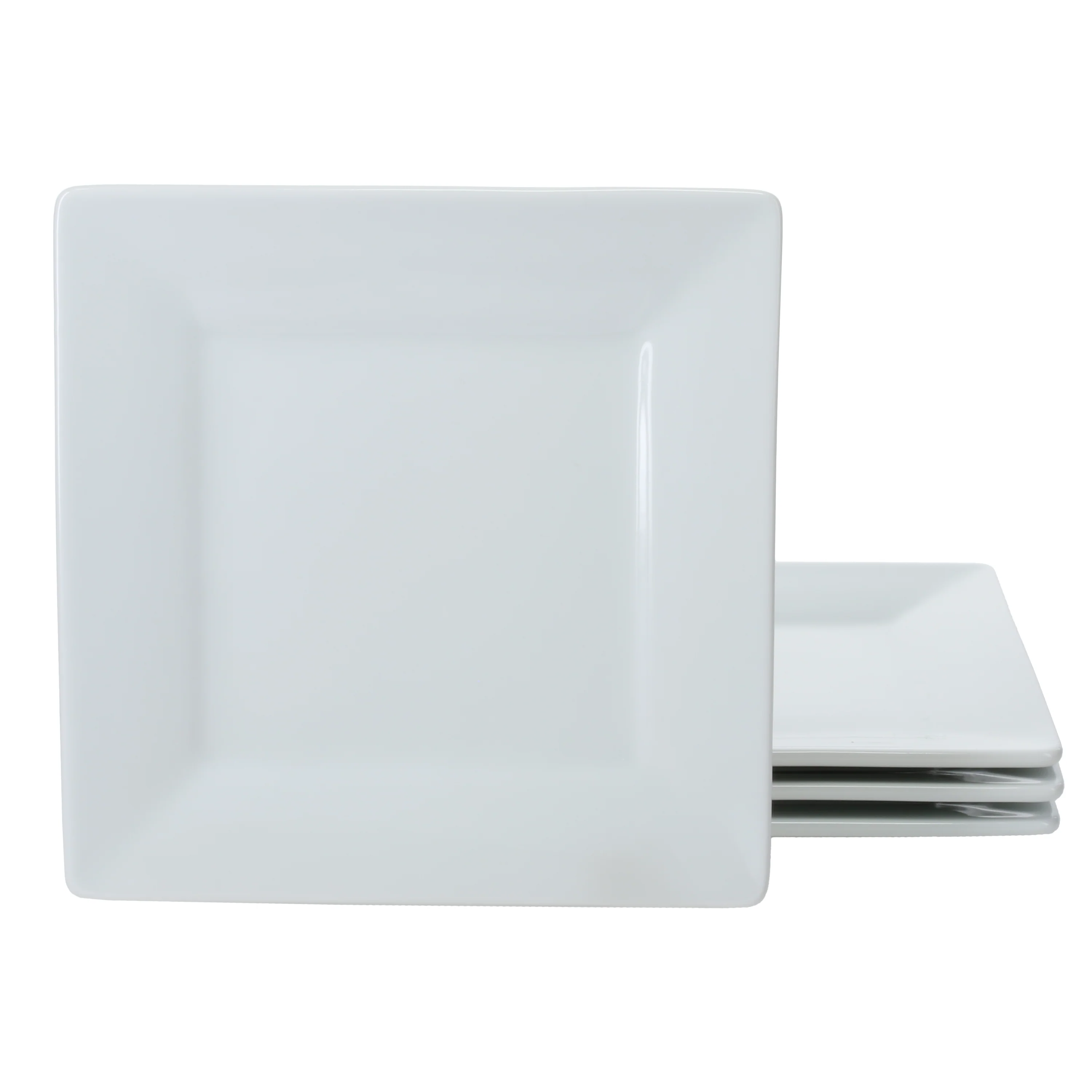 Square Set of 4 Dinner Plates