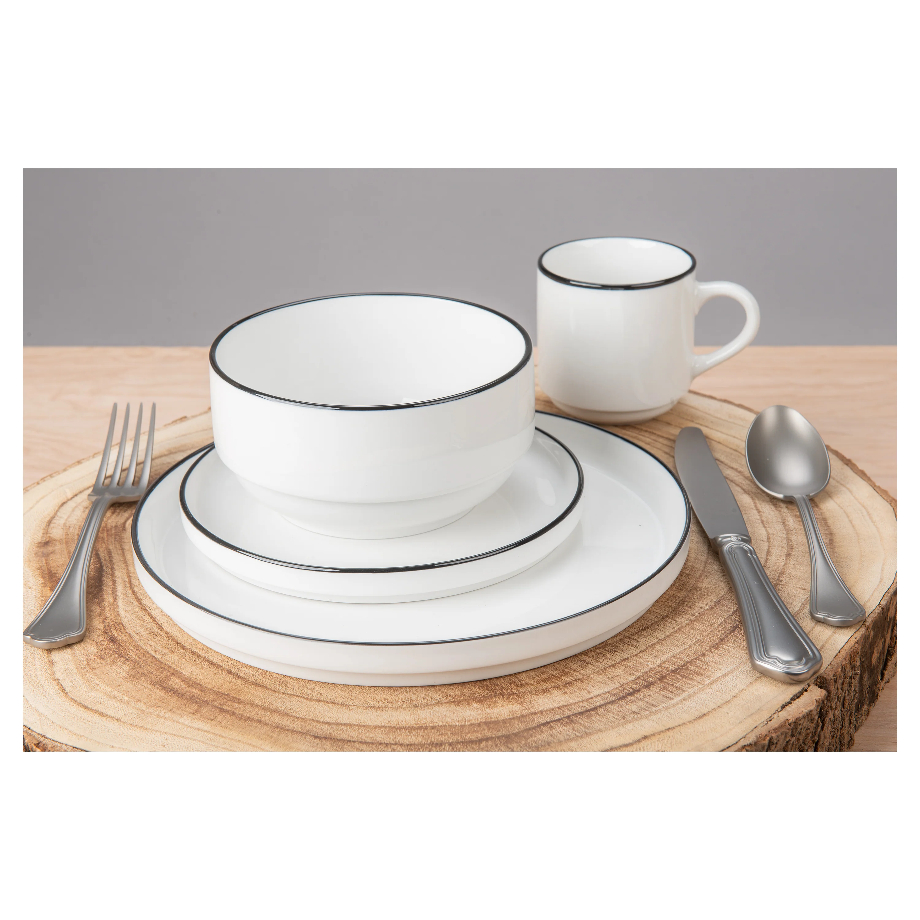 Stackable 16 Piece Dinnerware Set - Image 2
