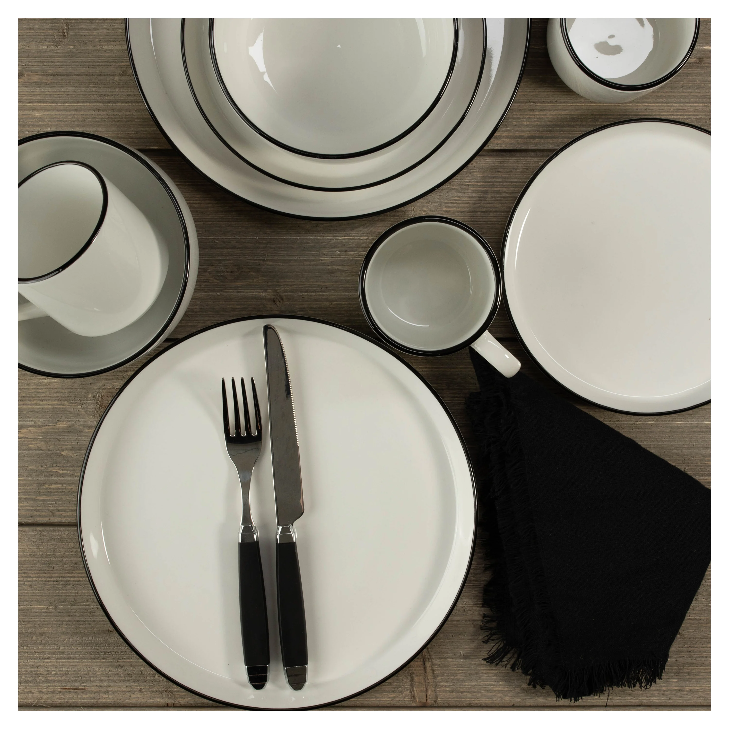 Stackable 16 Piece Dinnerware Set - Image 8