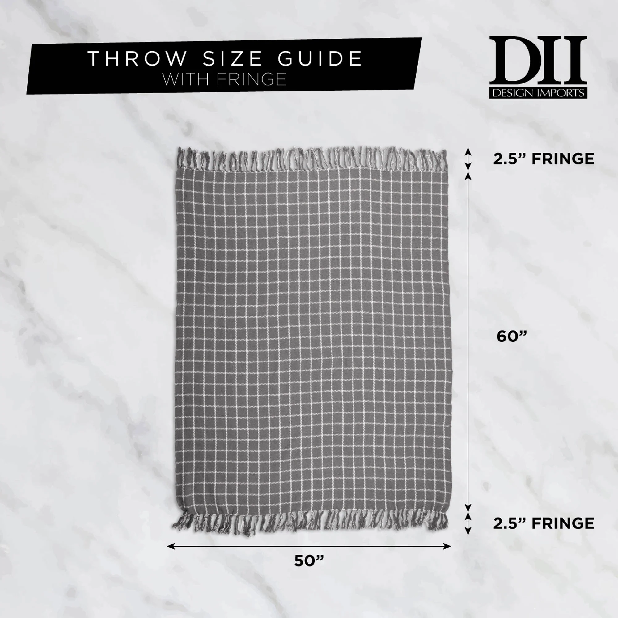 Stone Checked Plaid Throw - Image 7