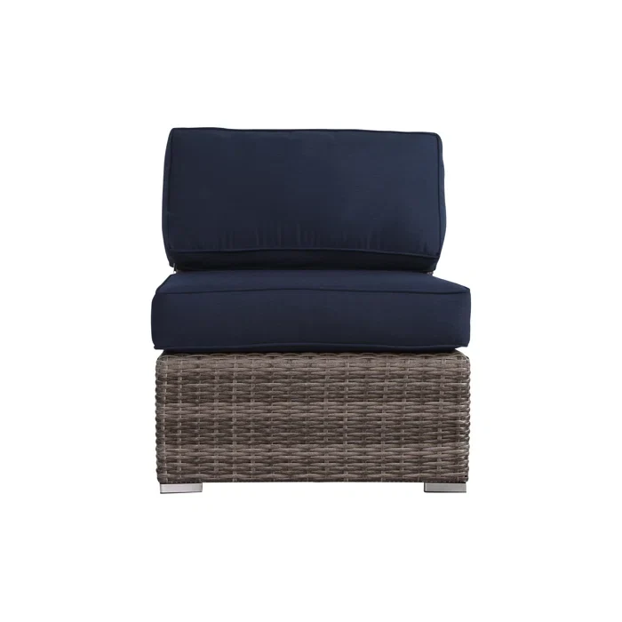 Rattan Wicker Fully Assembled 6-Person Seating Group with Premium Sunbrella Cushions - Image 5