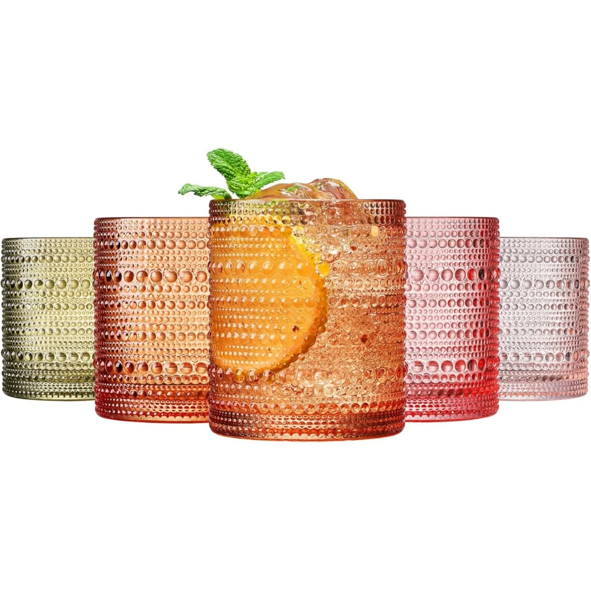Sunset Hobnail Tumblers Set of 5 - Image 4