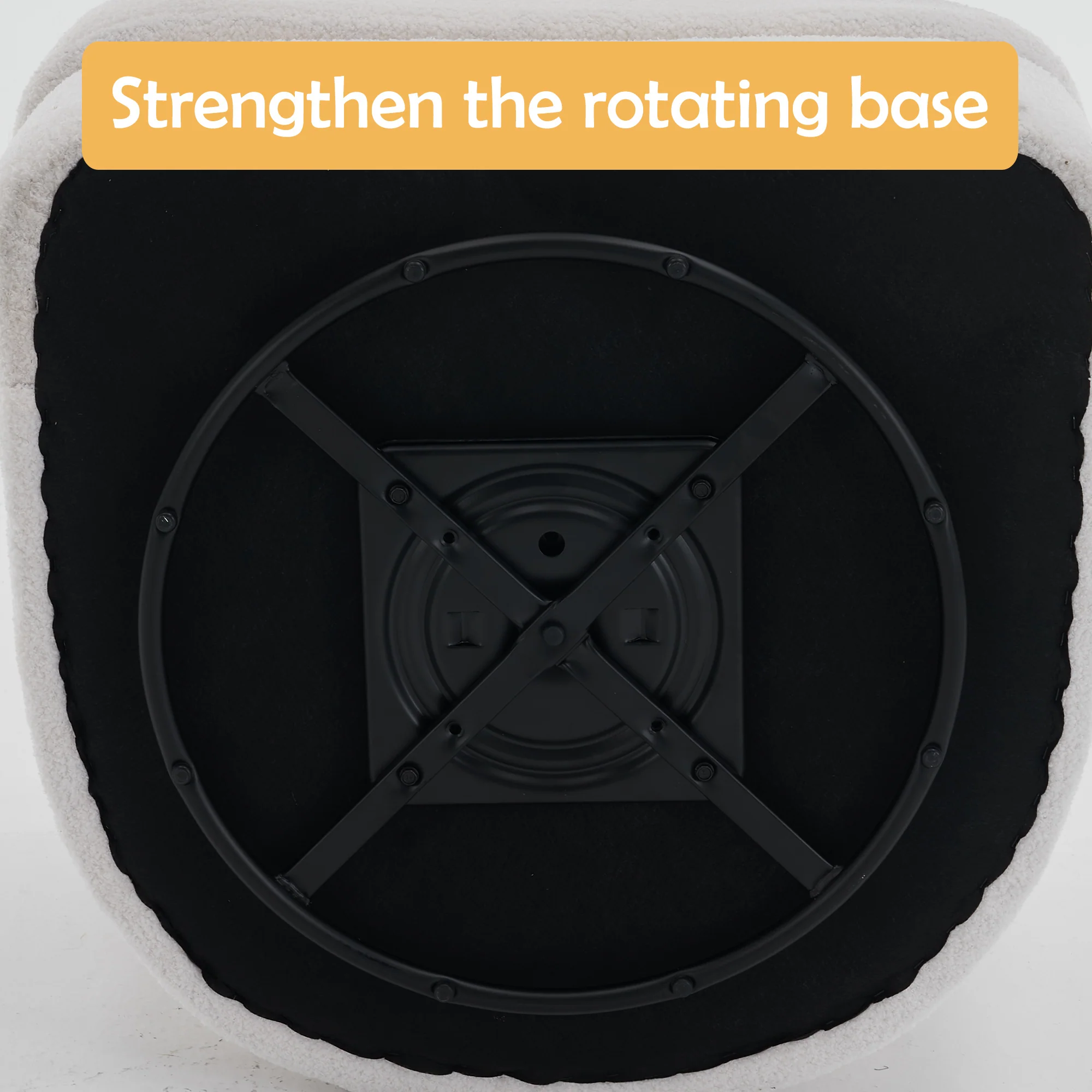 Swivel Barrel Chair with Ottoman - Image 10