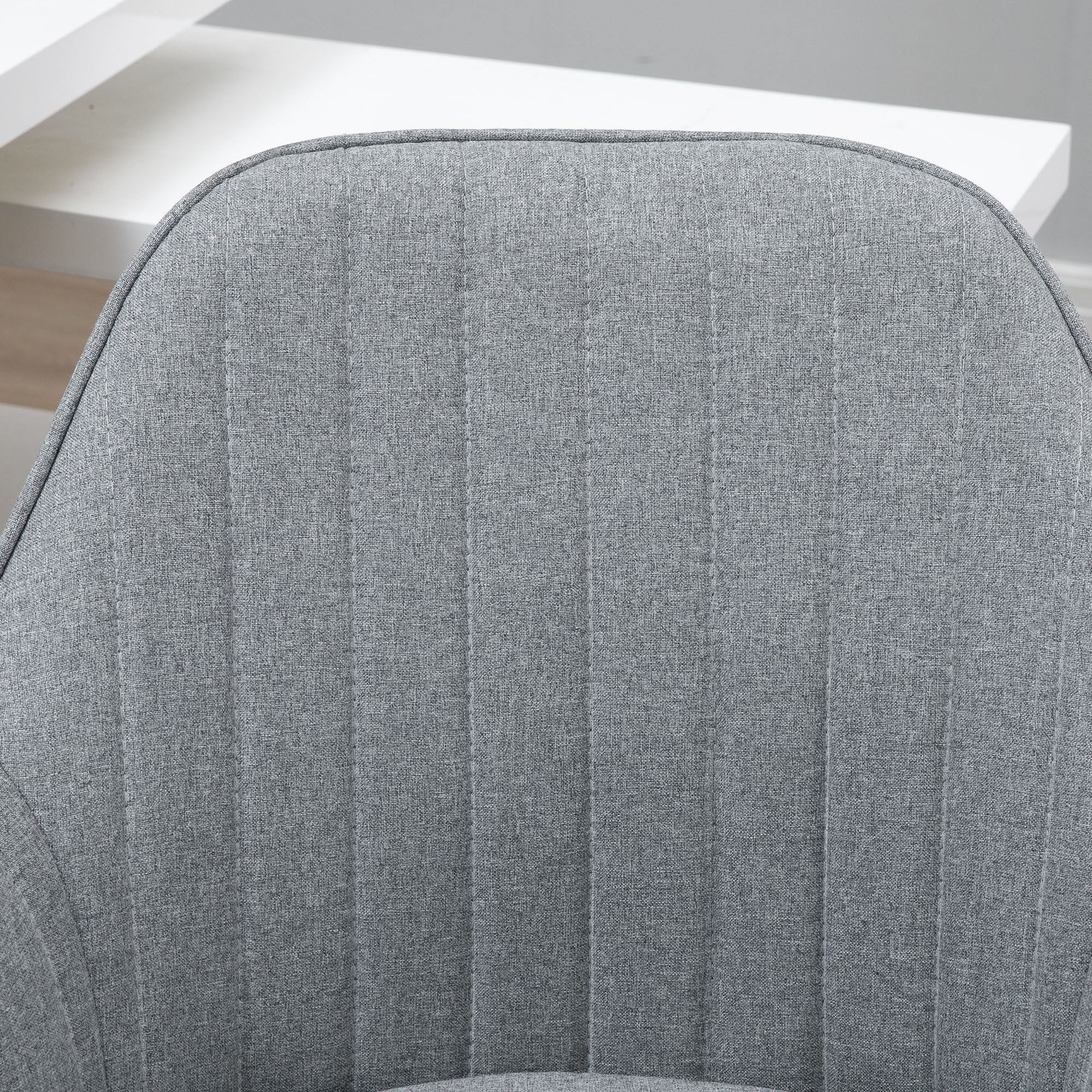 Swivel Desk Chair with Tub Shape Design & Lined Pattern Back - Image 15