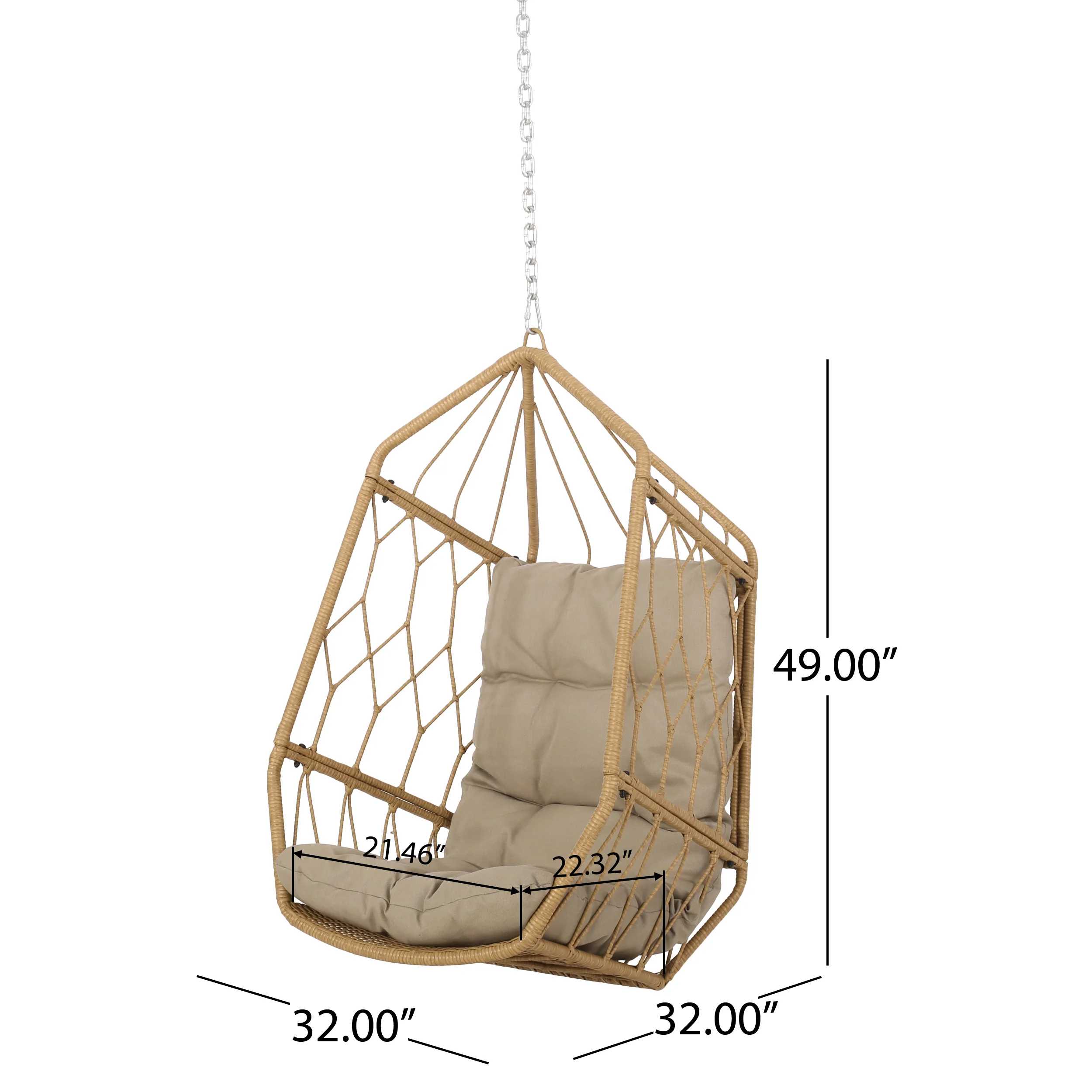 Tamara Outdoor Swingasan™ Hanging Chair with Cushion - Image 4