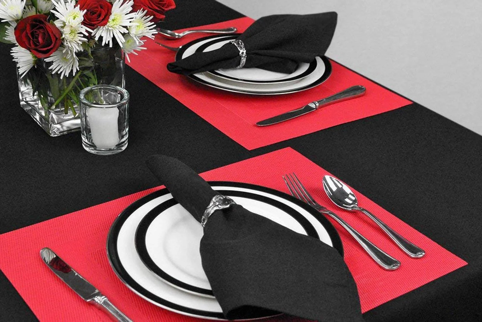 Tango Red Double Frame Placemats, Set Of 6 - Image 3