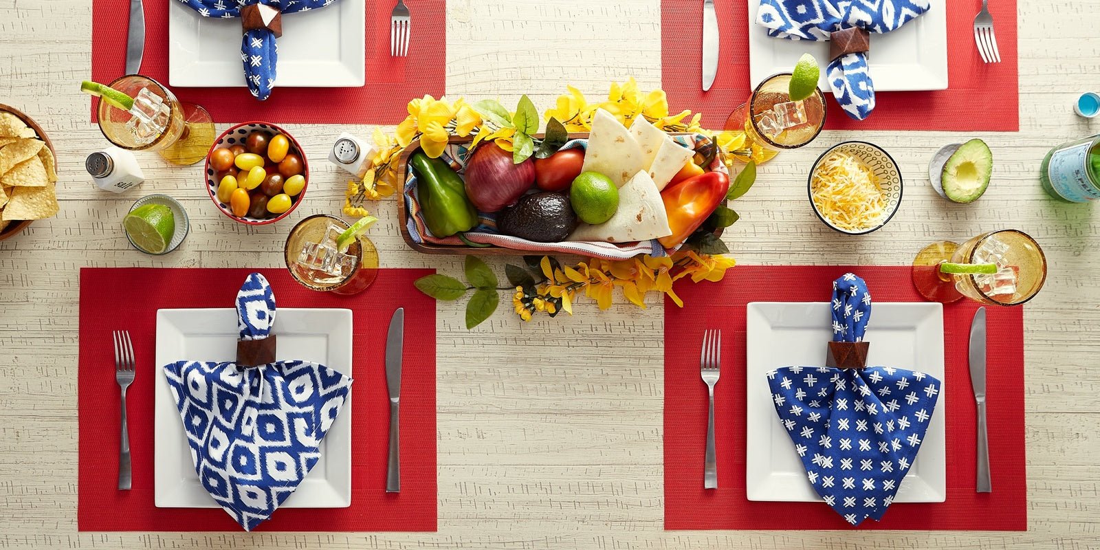 Tango Red Double Frame Placemats, Set Of 6 - Image 9