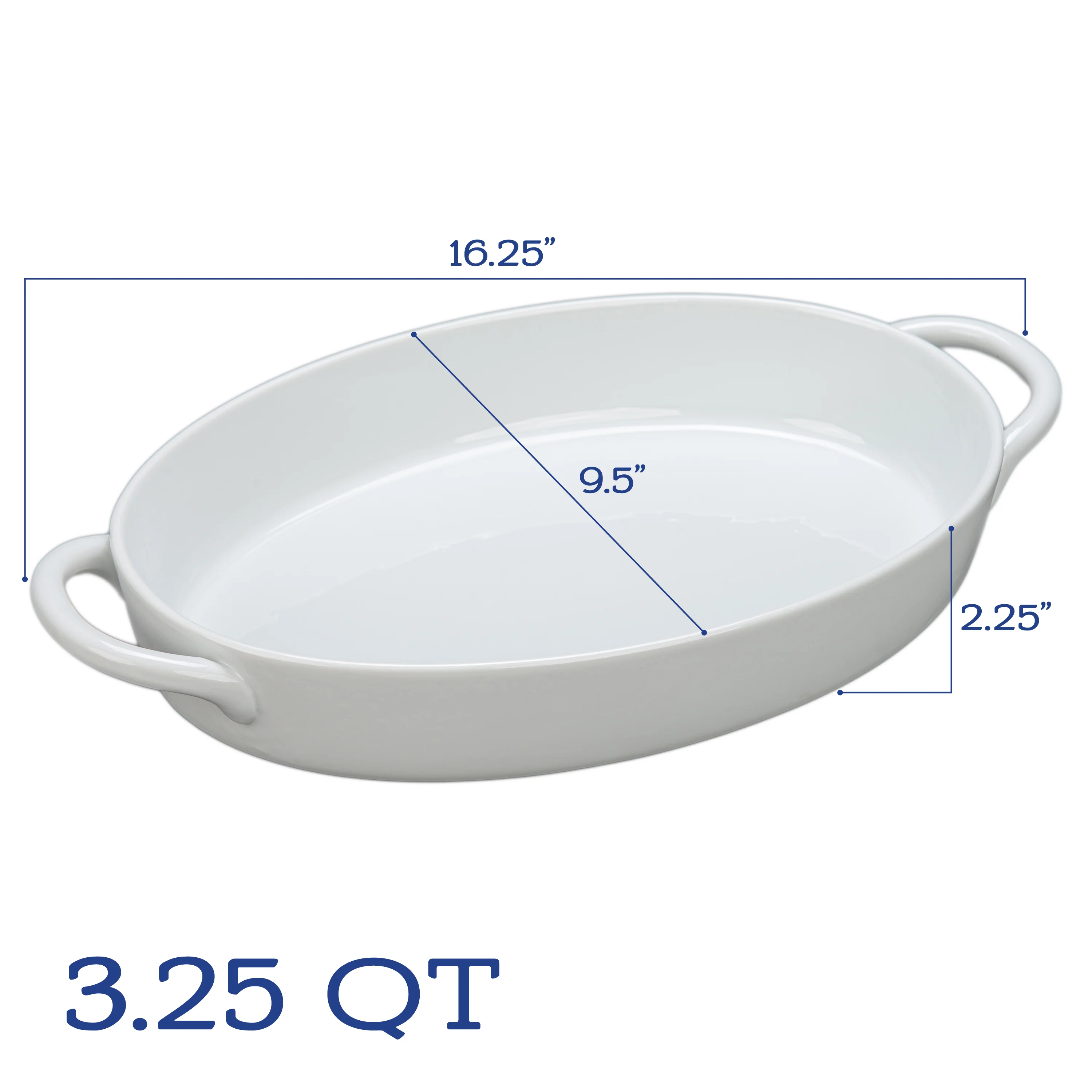 Taos Oval Baker With Handles 325 Quart - Image 3
