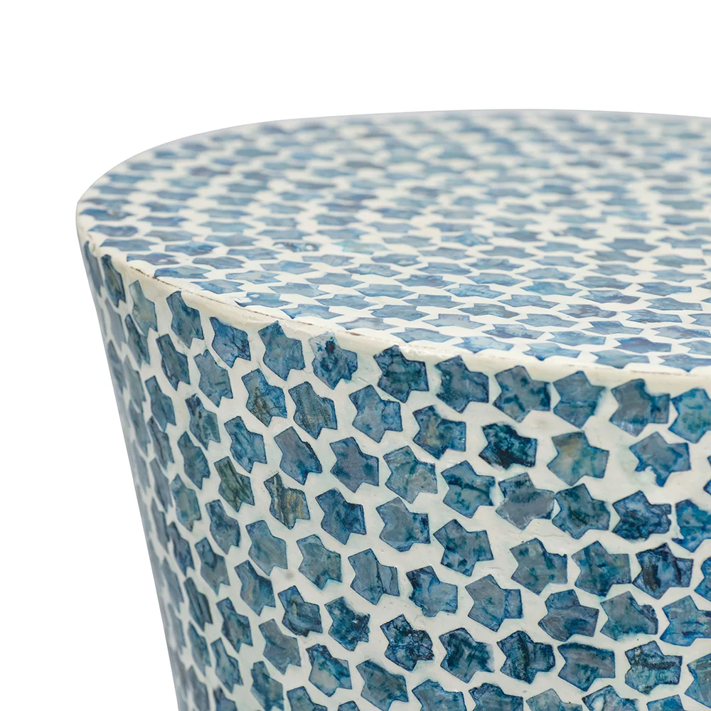Tapered Round Capiz Side Table - Image 3
