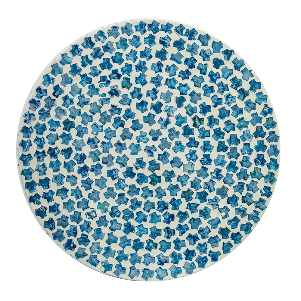 Tapered Round Capiz Side Table - Image 4