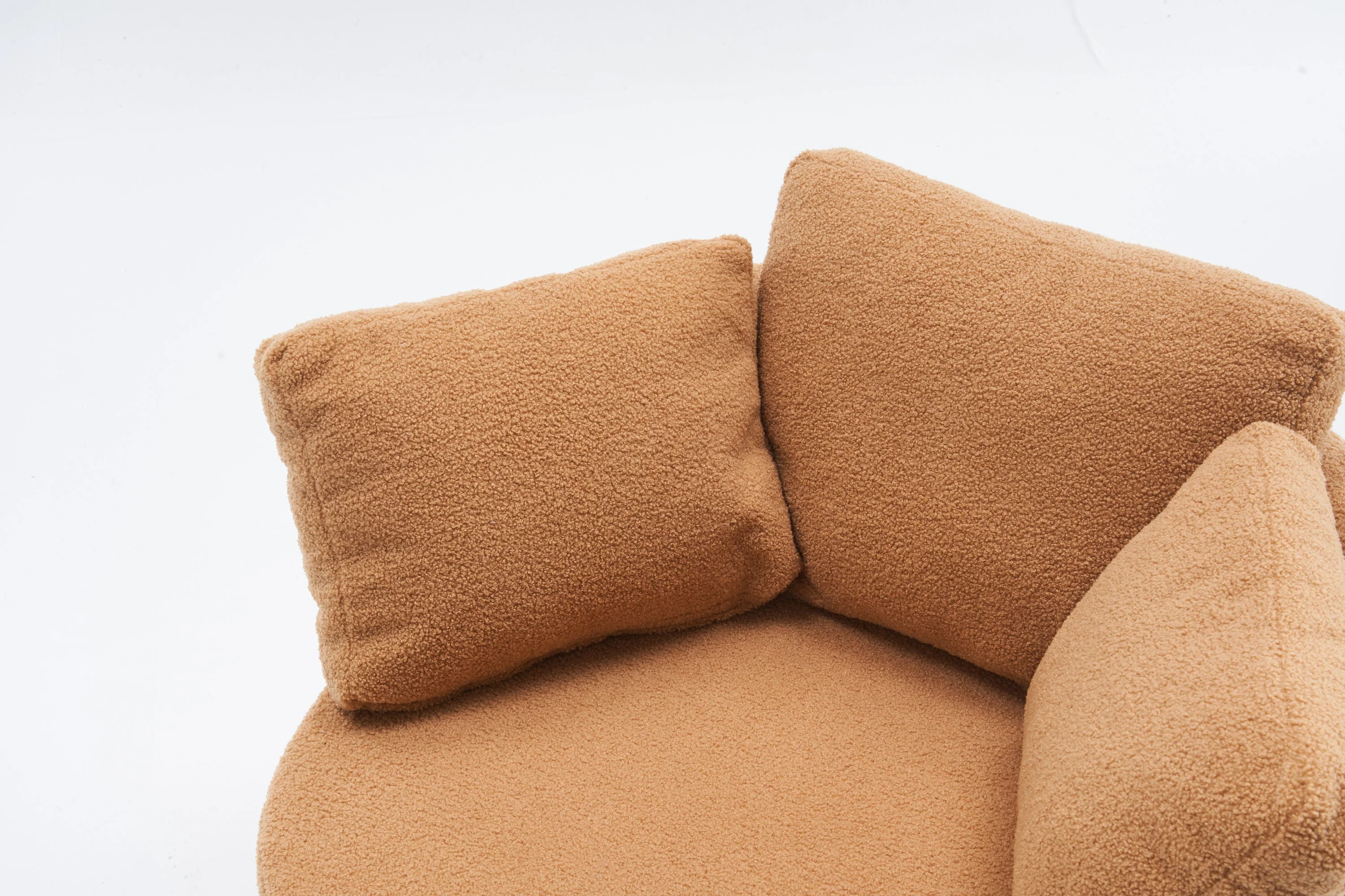 Teddy Fabric Swivel And Storage Chair With Back Cushion - Image 14