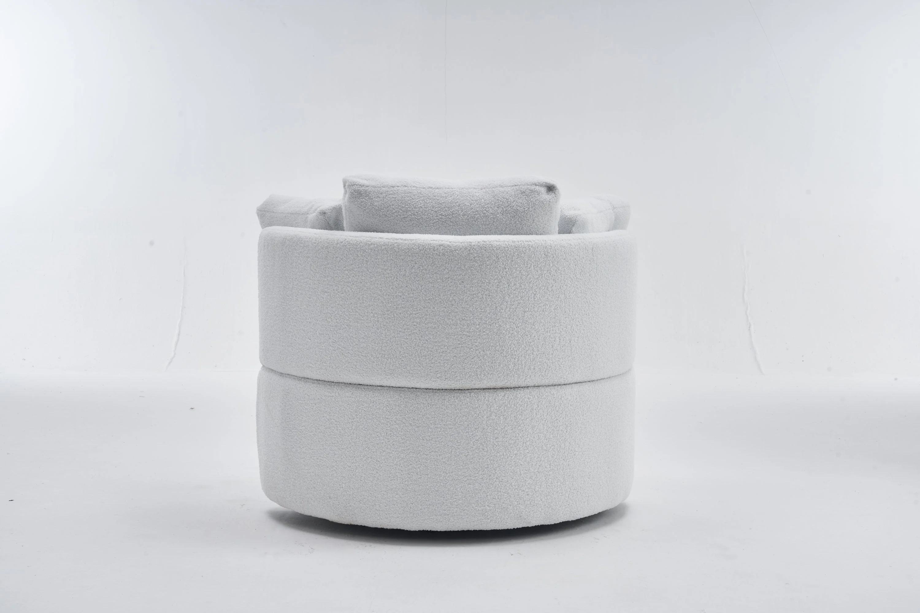 Teddy Fabric Swivel And Storage Chair With Back Cushion - Image 65