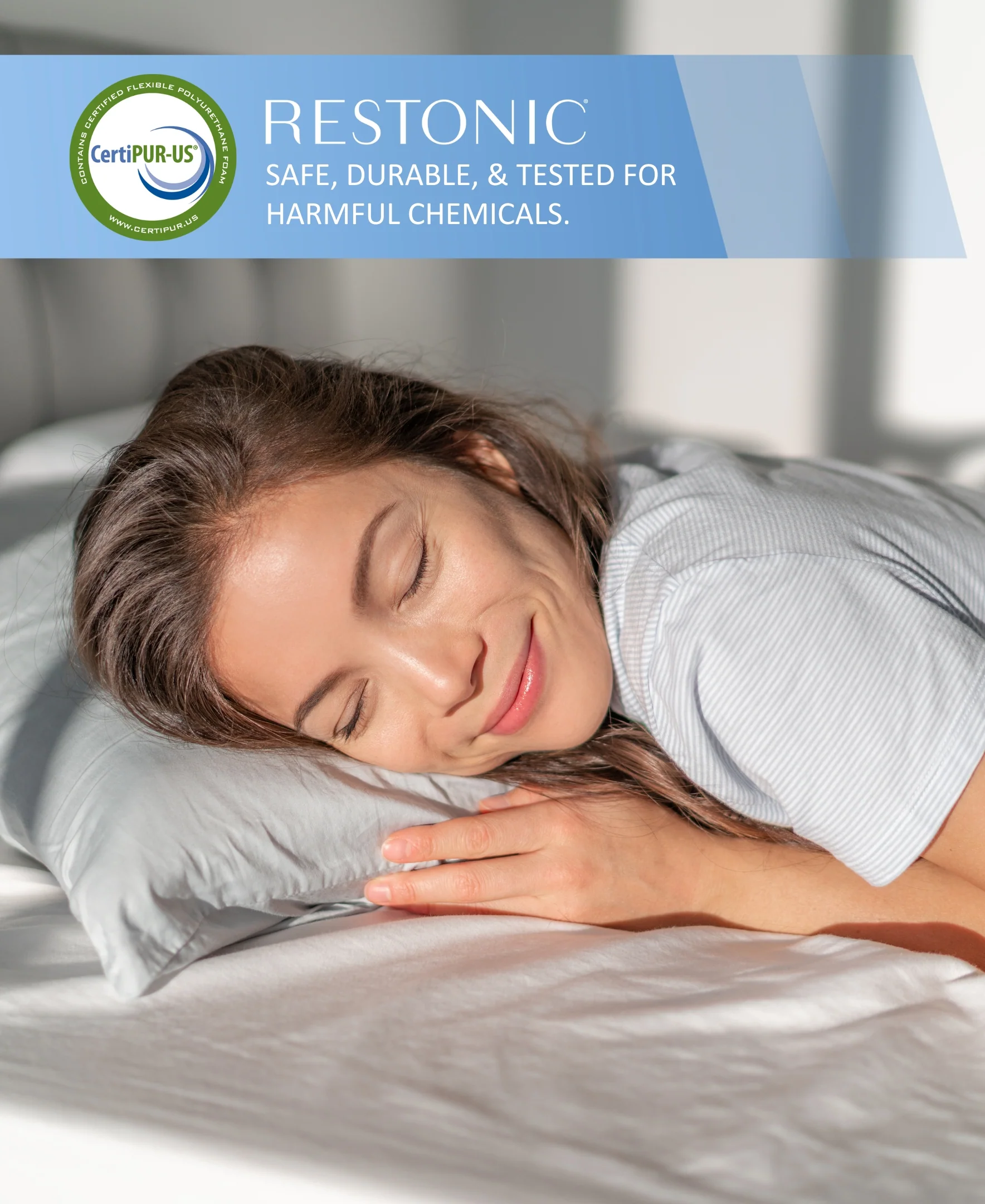 Restonic TempaGel 13" Smooth Top, Plush Mattress - Image 9