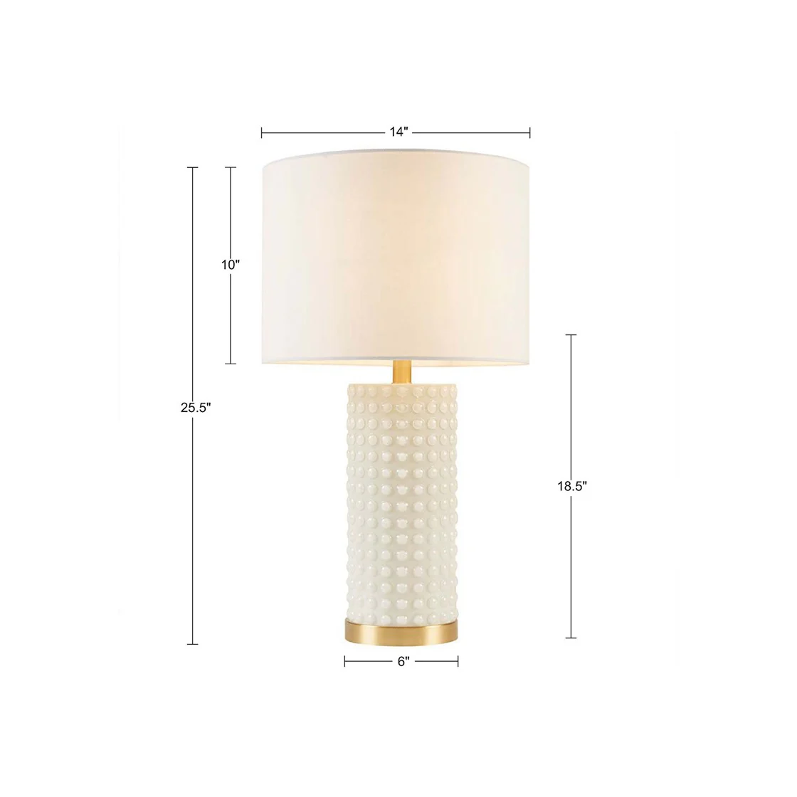 Textured Dot Table Lamp - Image 4