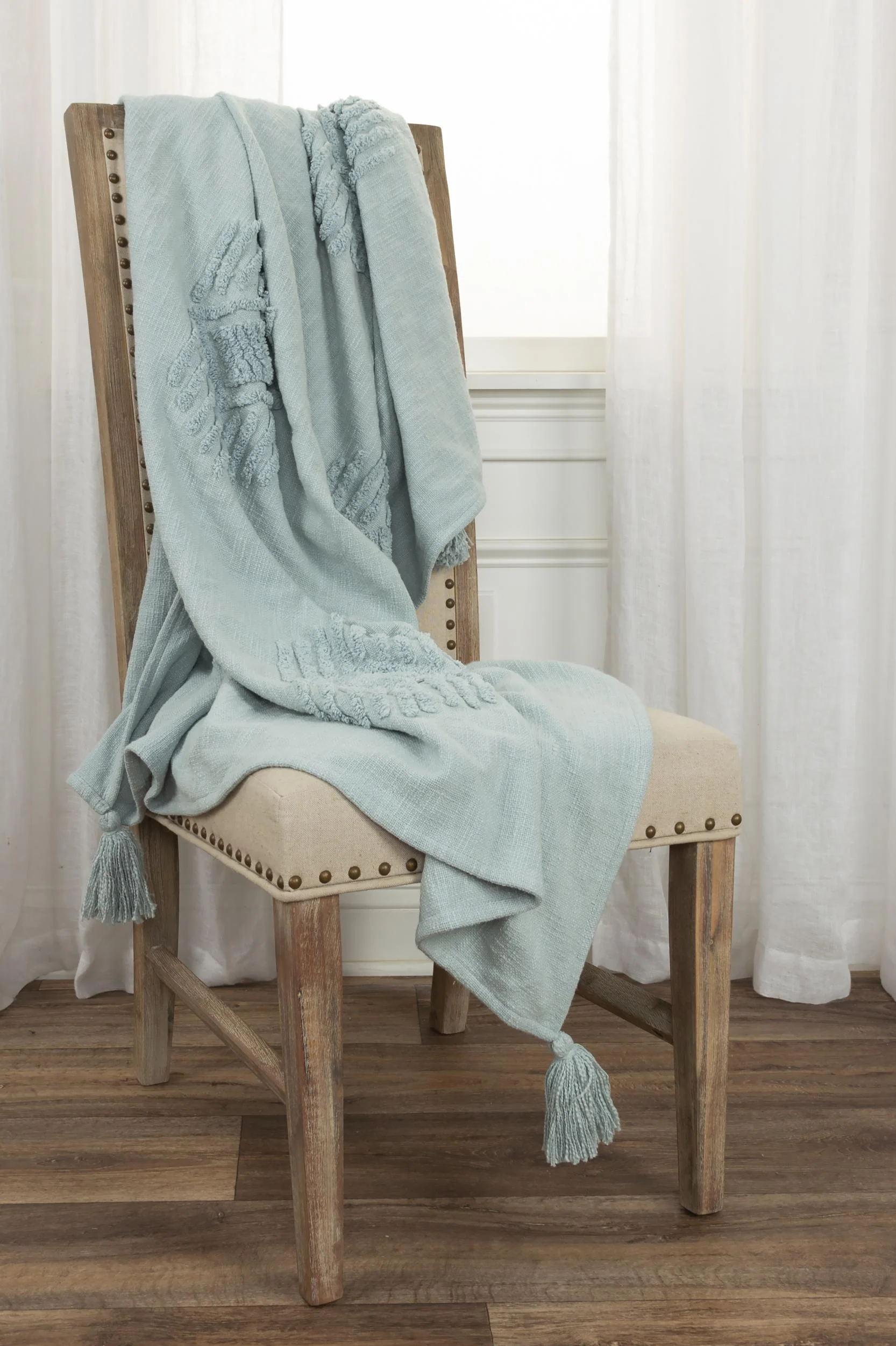 Woven Ikat 100% Woven Textured Cotton Throw - Image 21