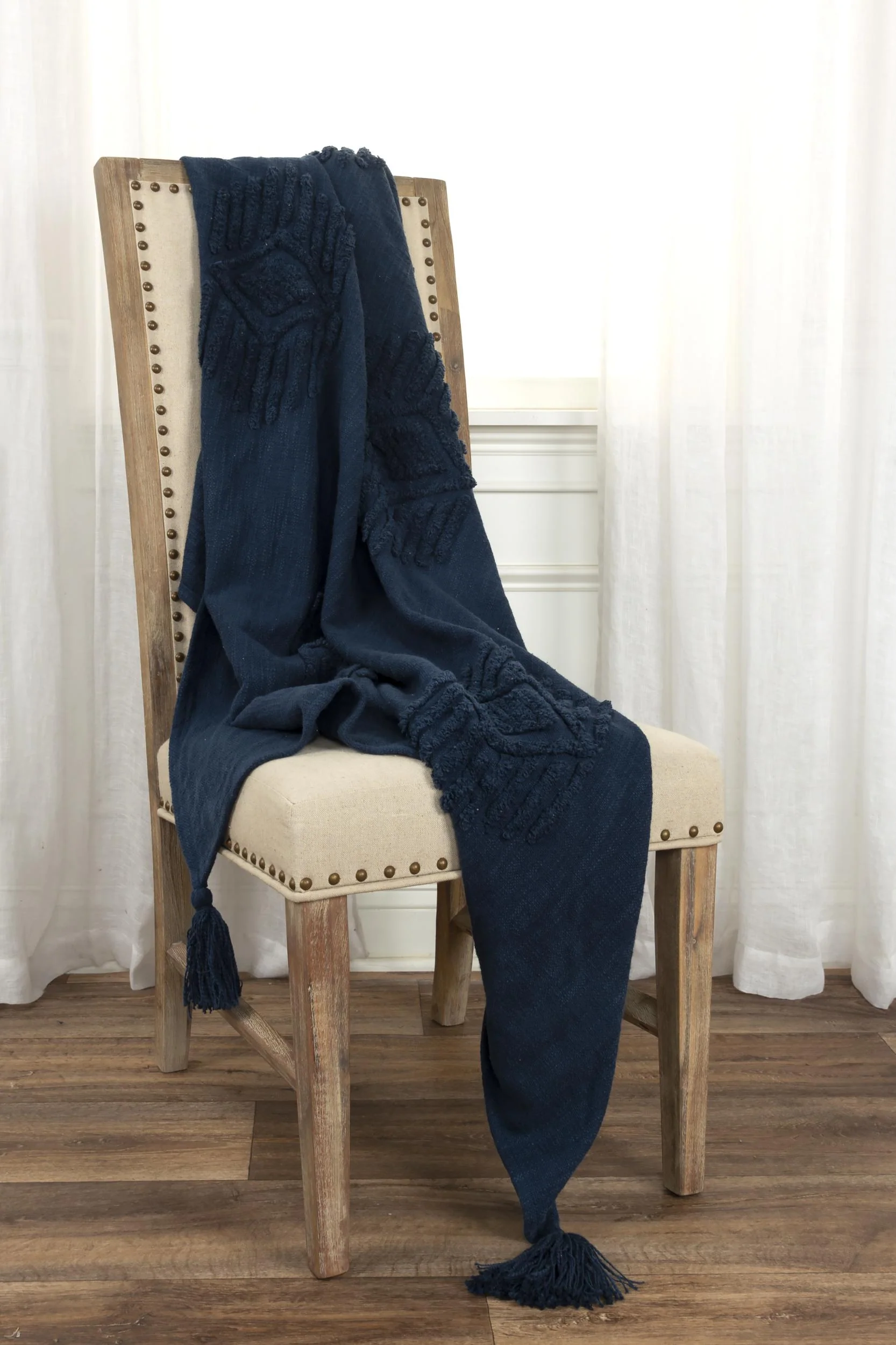 Woven Ikat 100% Woven Textured Cotton Throw - Image 7