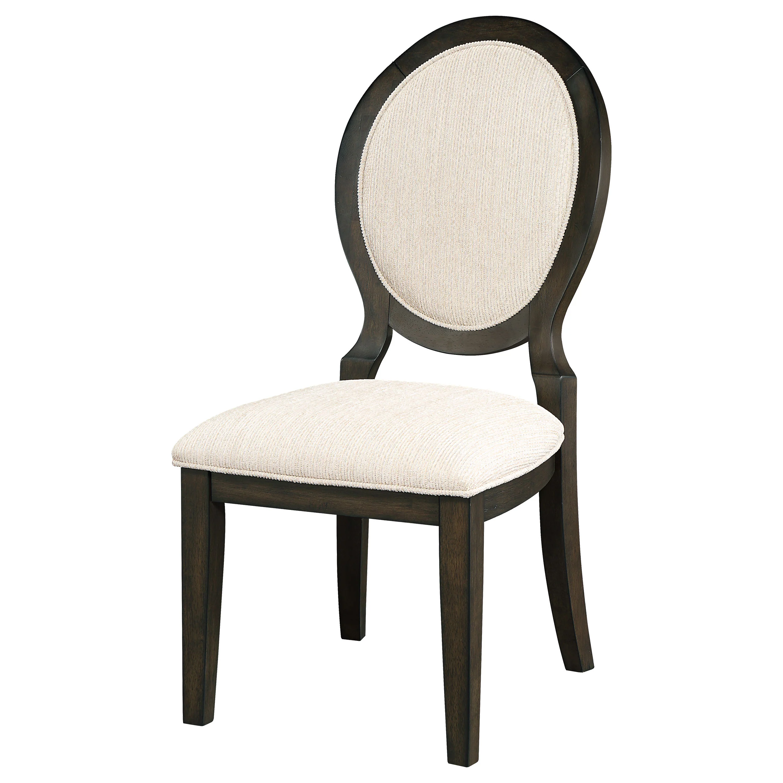 Transitional Oval Dining Chairs, Set of 2 - Image 4