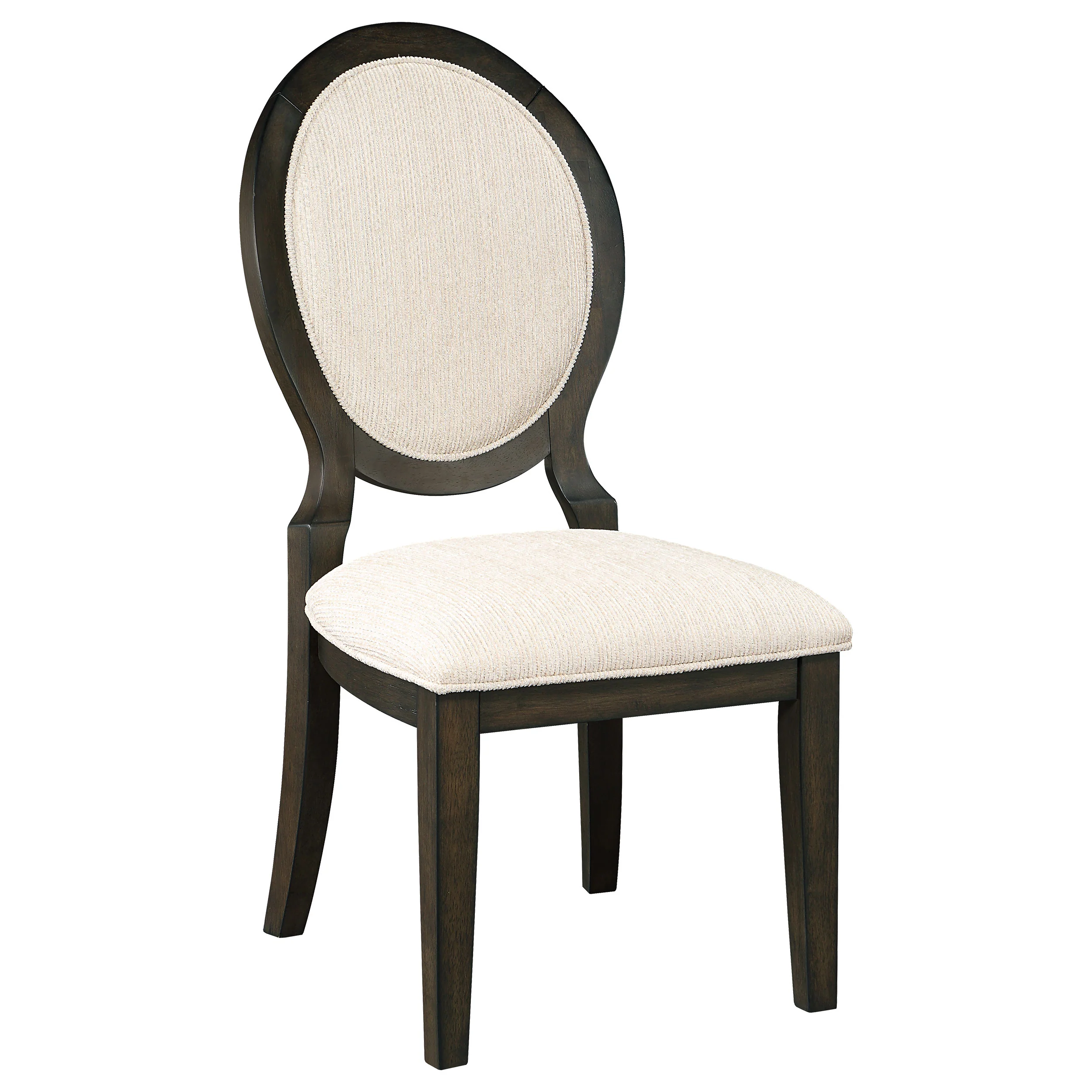 Transitional Oval Dining Chairs, Set of 2 - Image 5