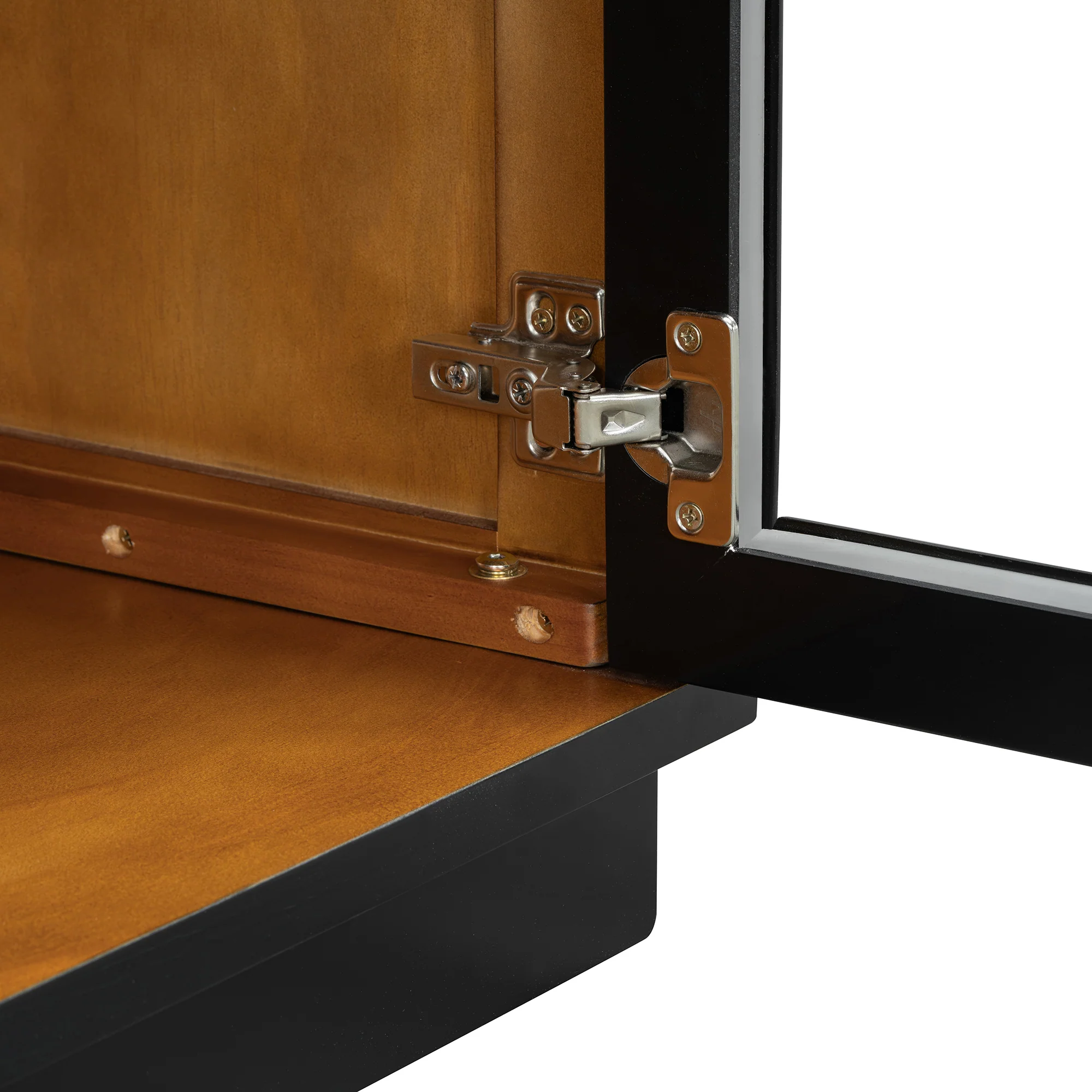 Arched Storage Cabinet with Glass Doors - Image 16