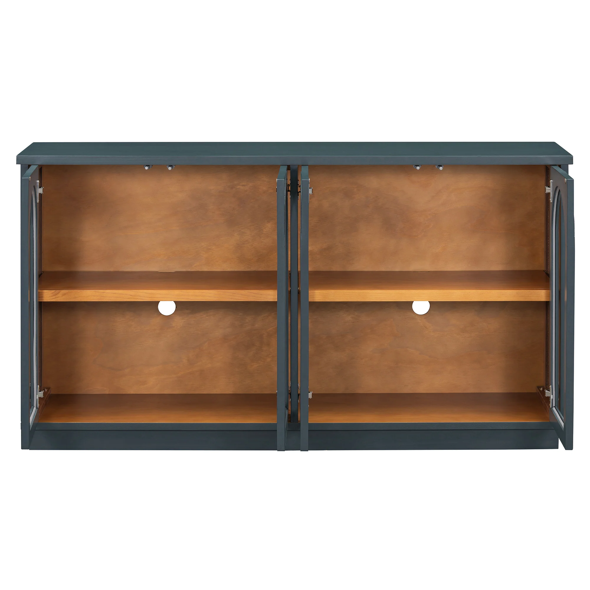 Arched Storage Cabinet with Glass Doors - Image 29