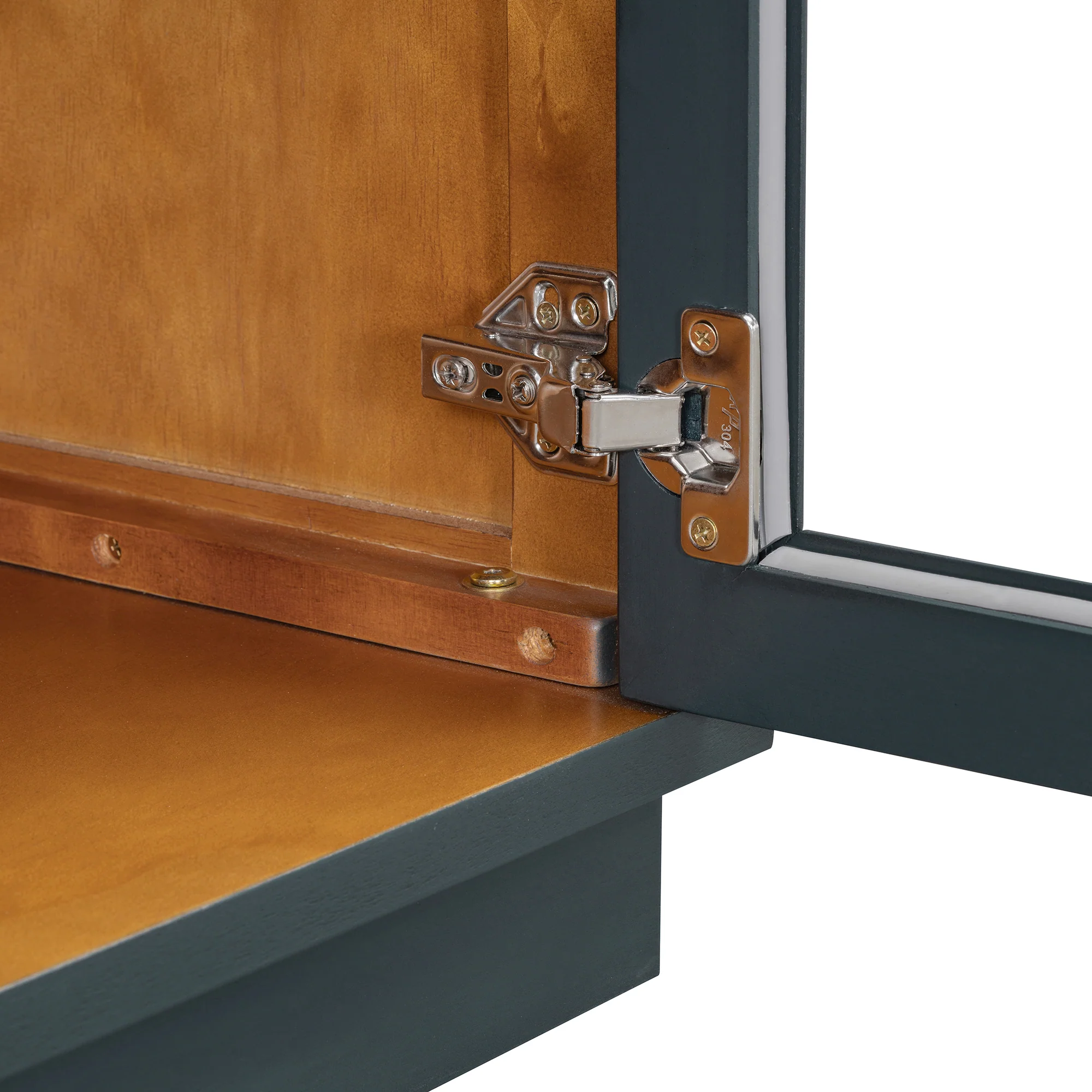 Arched Storage Cabinet with Glass Doors - Image 34