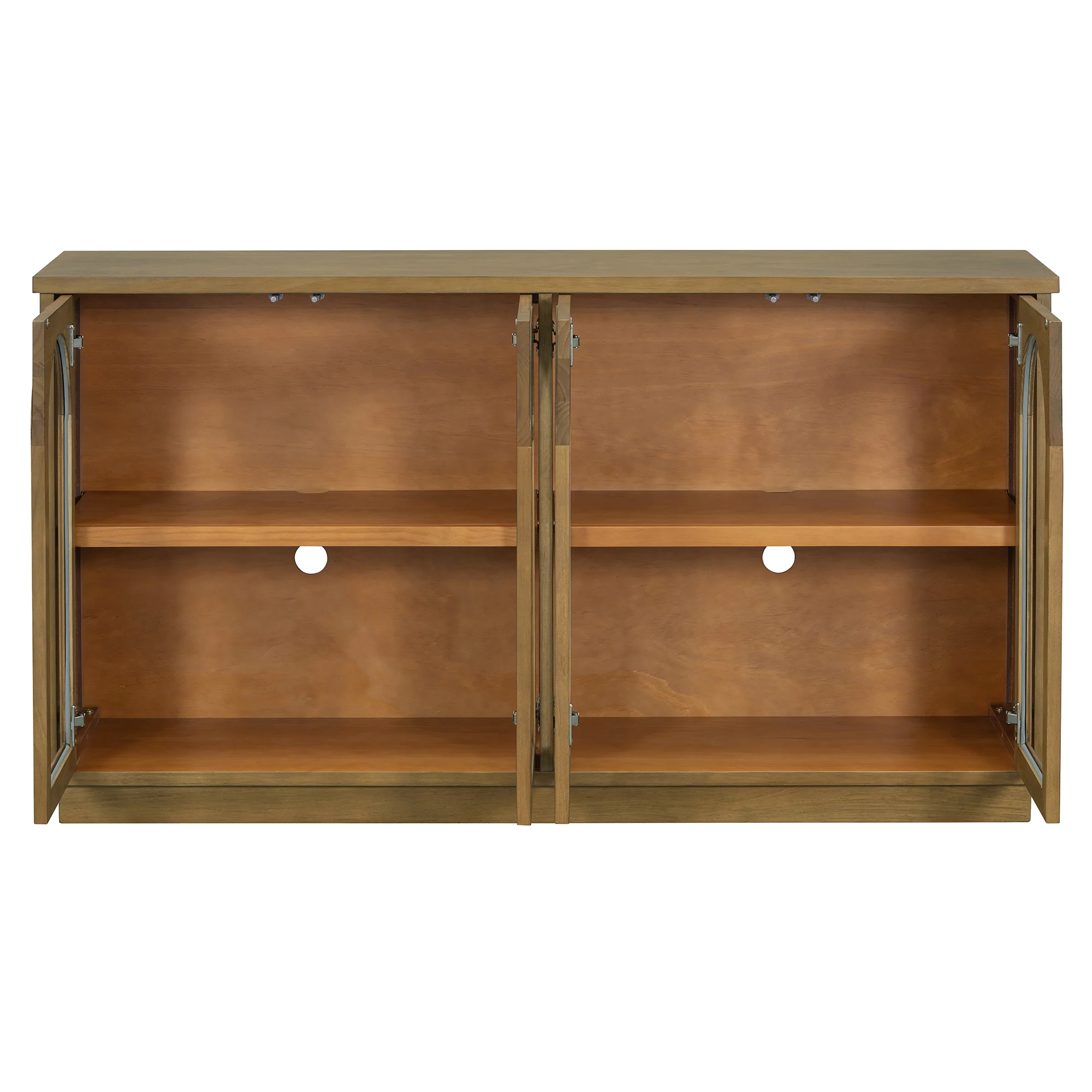 Arched Storage Cabinet with Glass Doors - Image 47