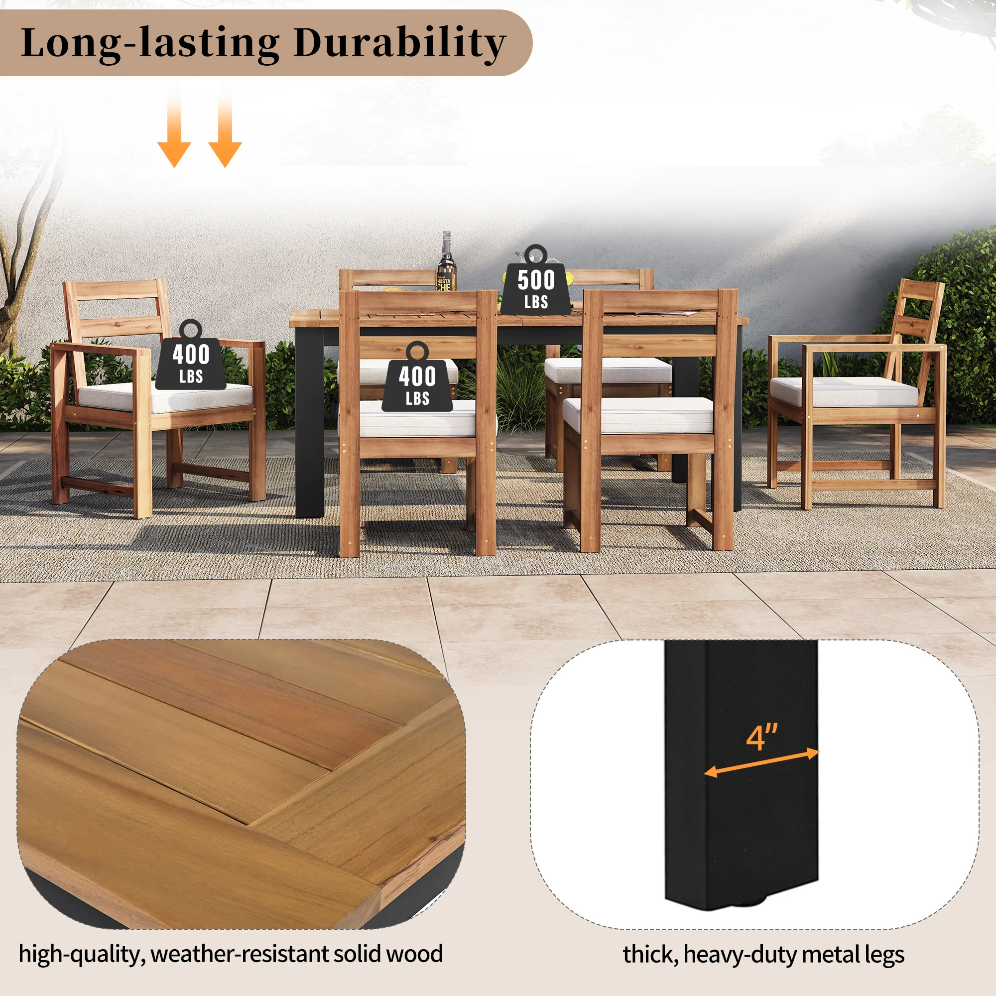 7-Piece Patio Dining Set - Image 10