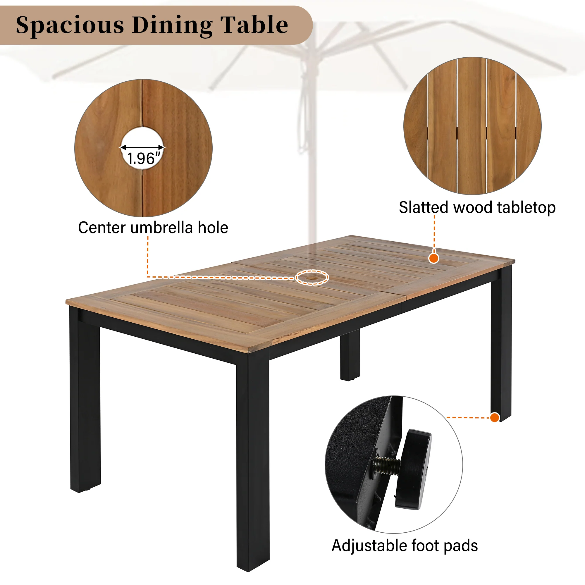 7-Piece Patio Dining Set - Image 9
