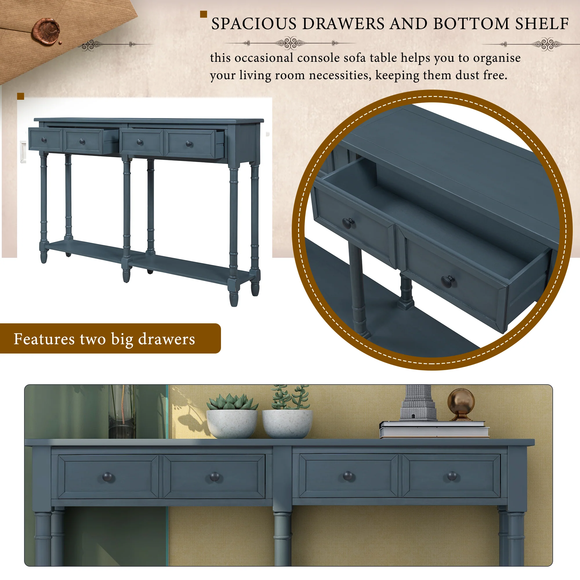 Traditional Console Table - Image 17