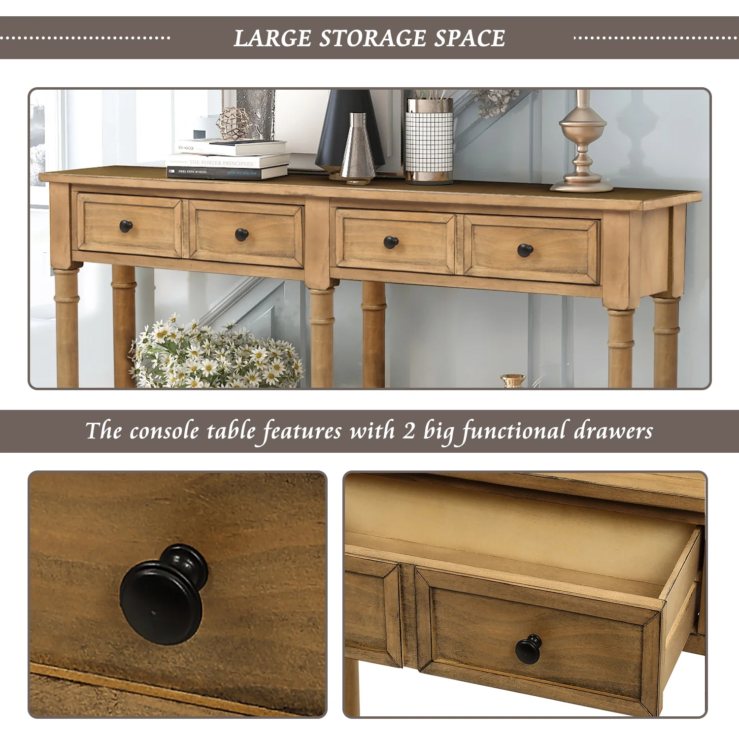 Traditional Console Table - Image 2