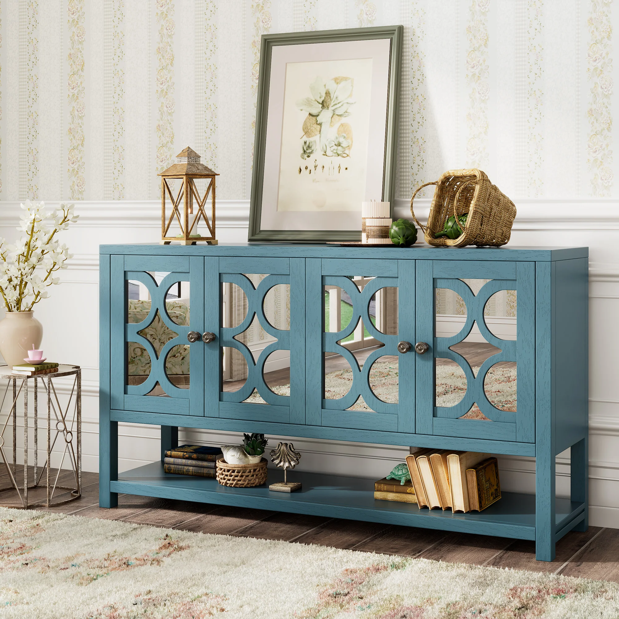 Mirrored Door Console Table - Image 25