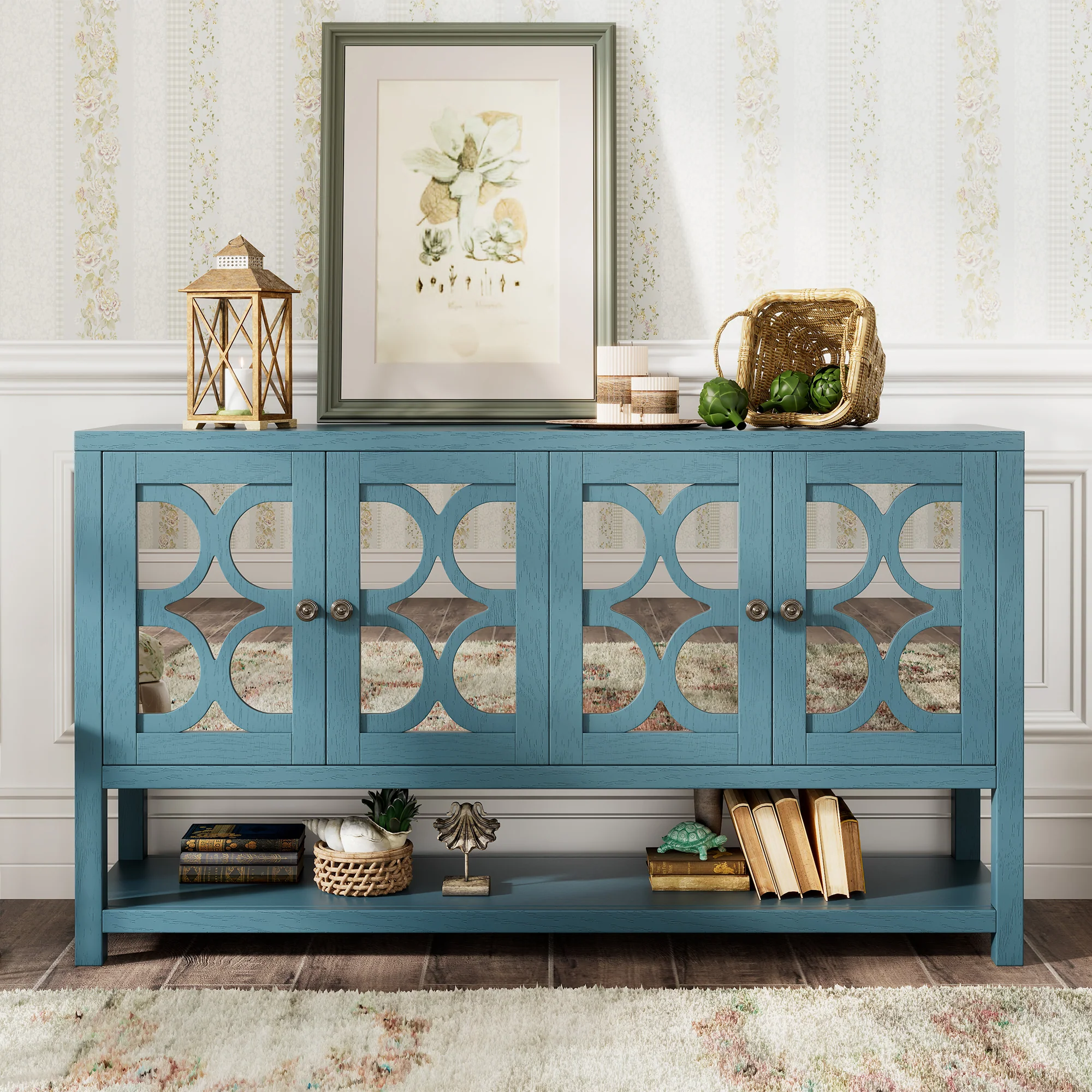 Mirrored Door Console Table - Image 26
