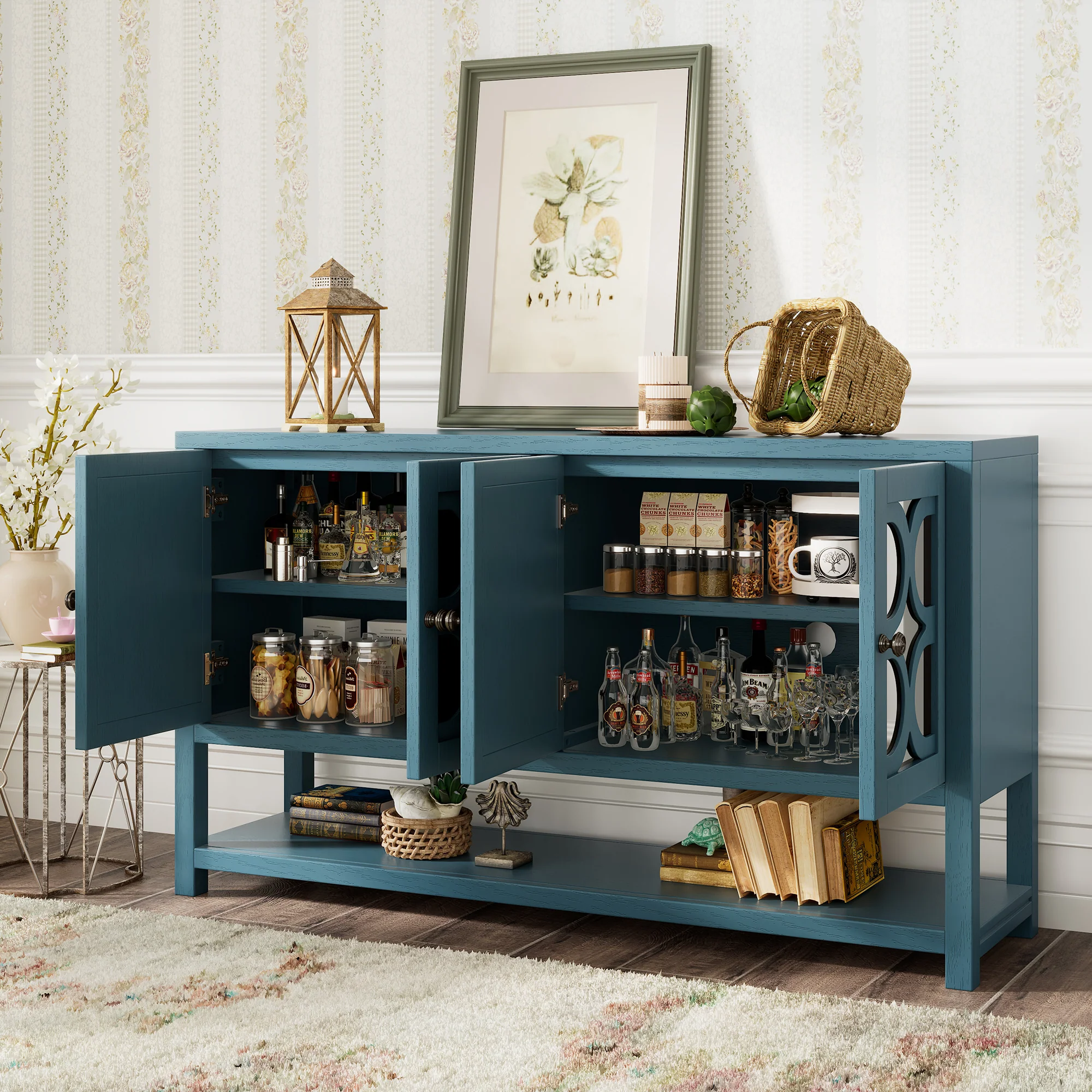 Mirrored Door Console Table - Image 27