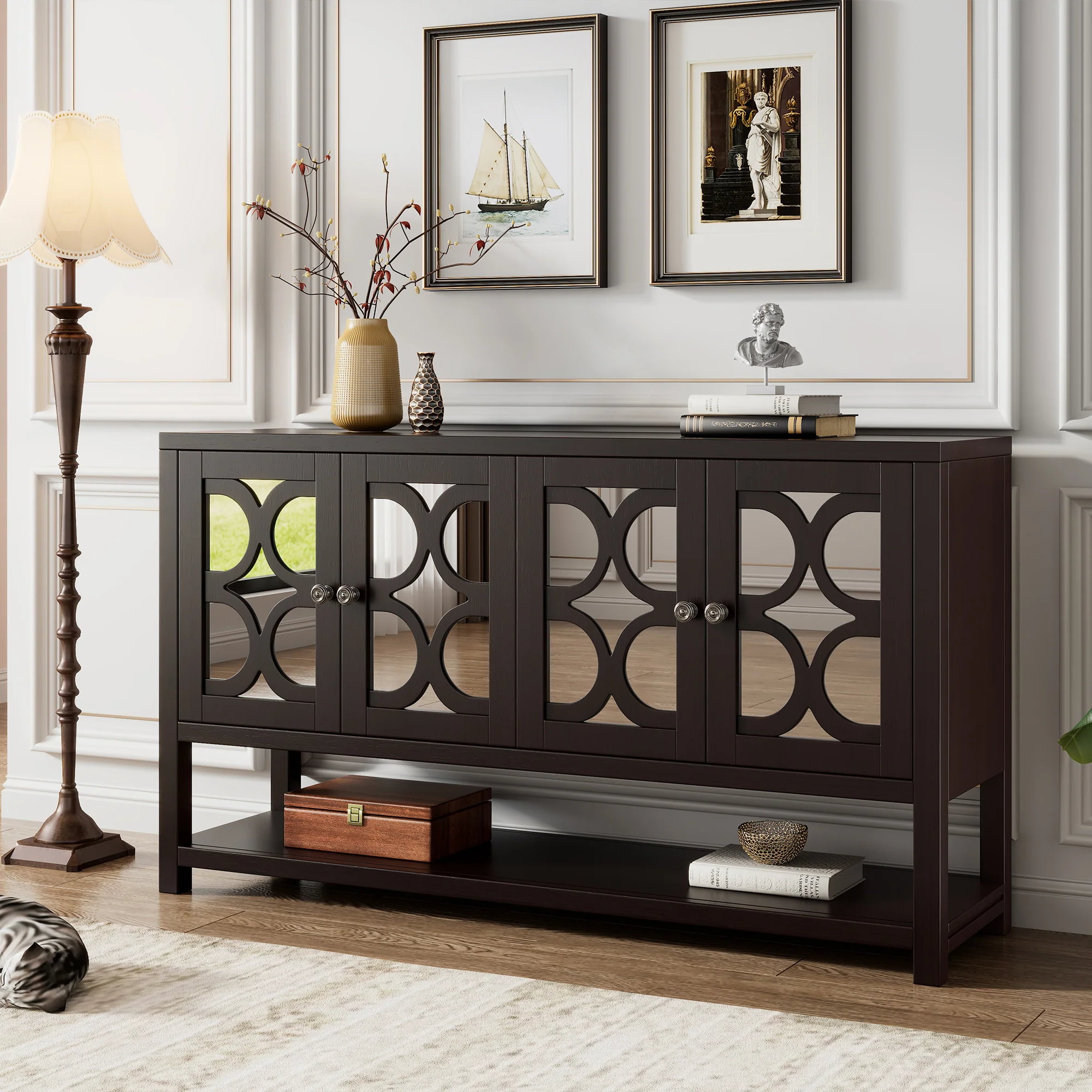 Mirrored Door Console Table - Image 45