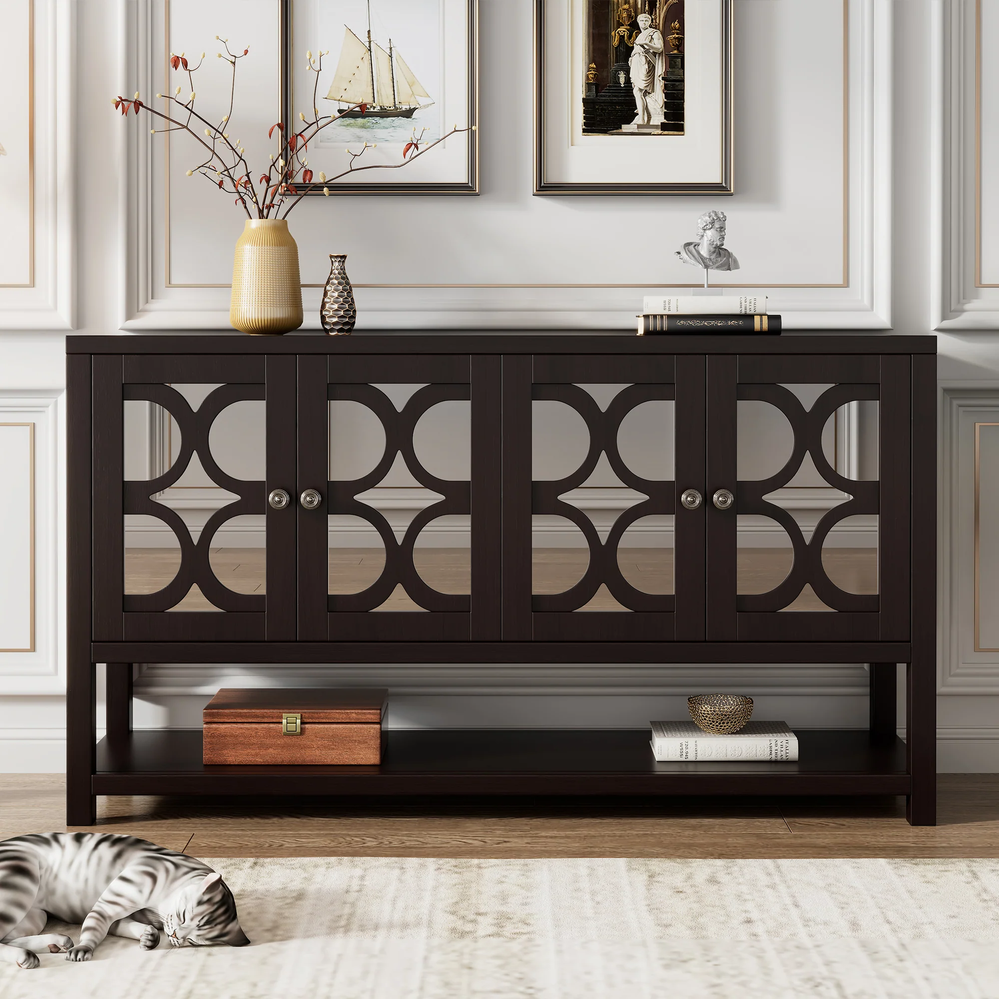Mirrored Door Console Table - Image 46