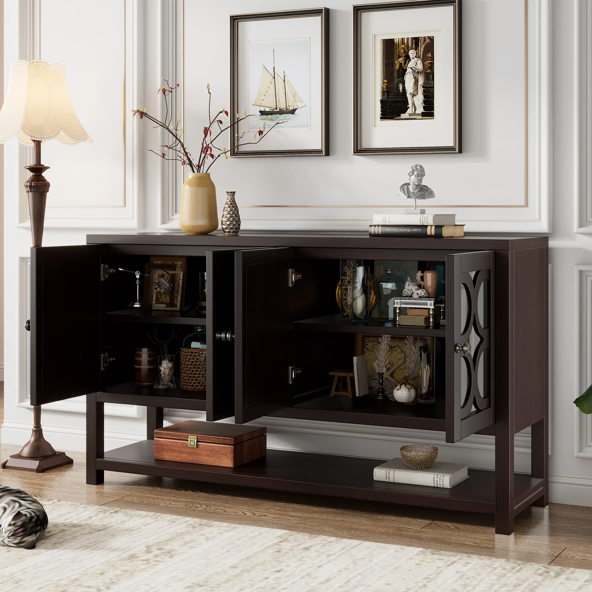 Mirrored Door Console Table - Image 47