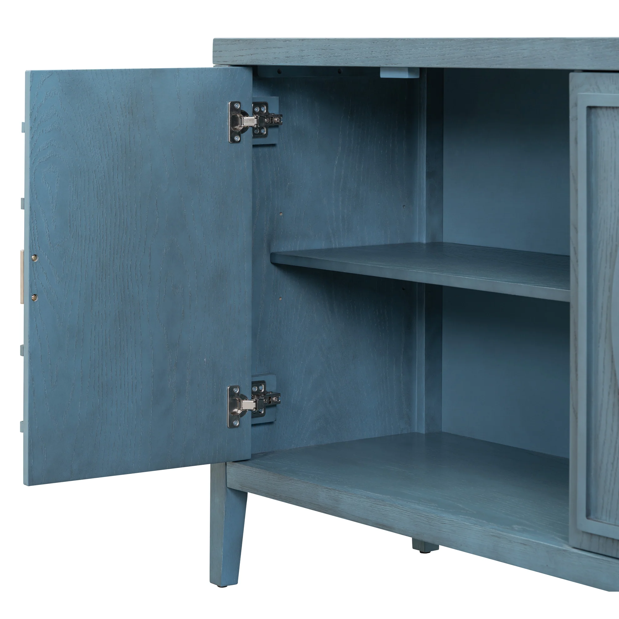 Circular Groove Design Retro Sideboard - Image 12