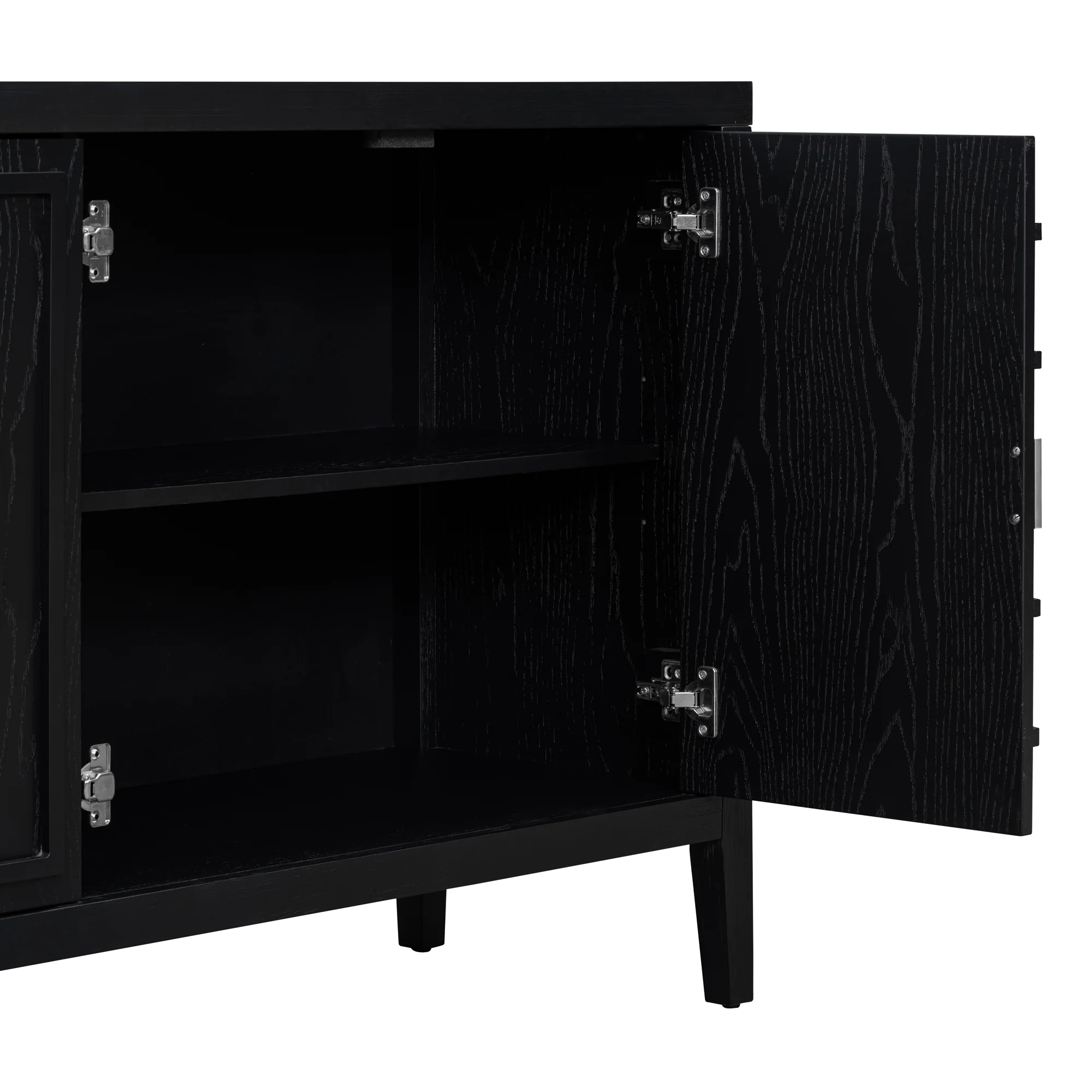 Circular Groove Design Retro Sideboard - Image 52