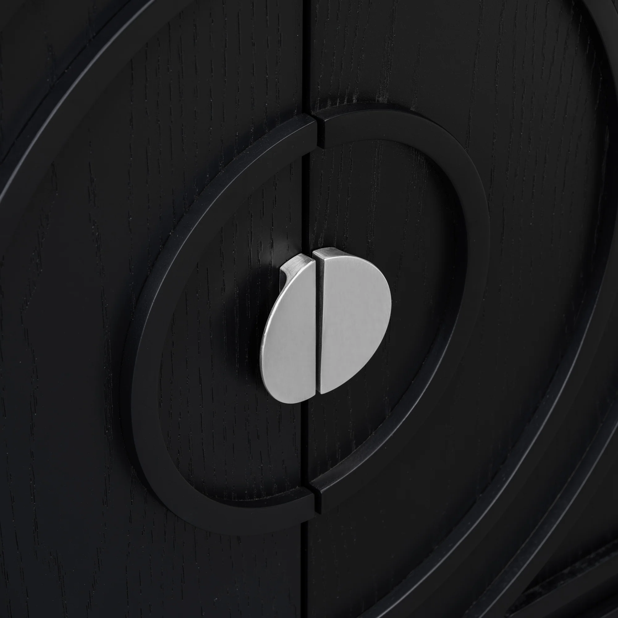 Circular Groove Design Retro Sideboard - Image 55