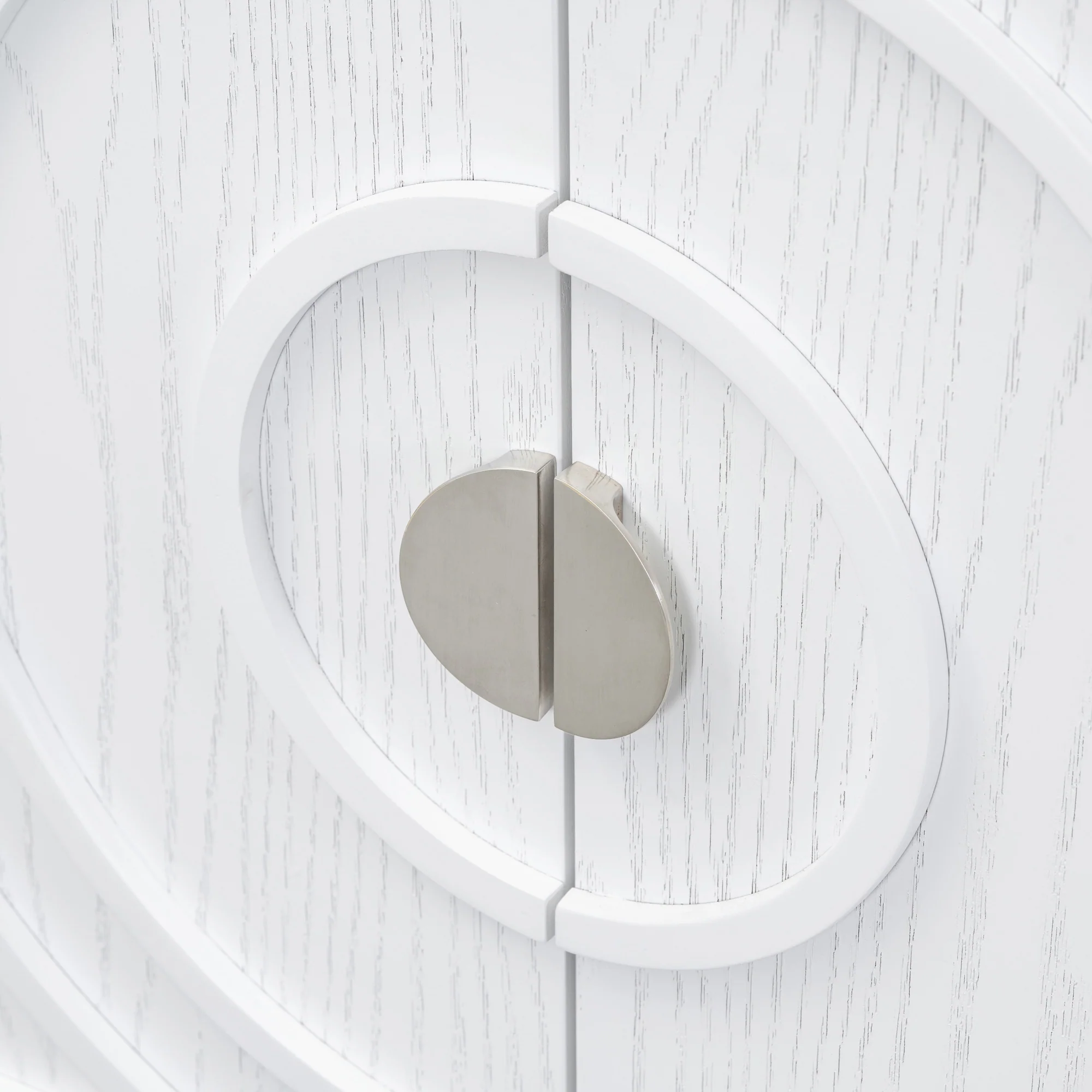 Circular Groove Design Retro Sideboard - Image 65