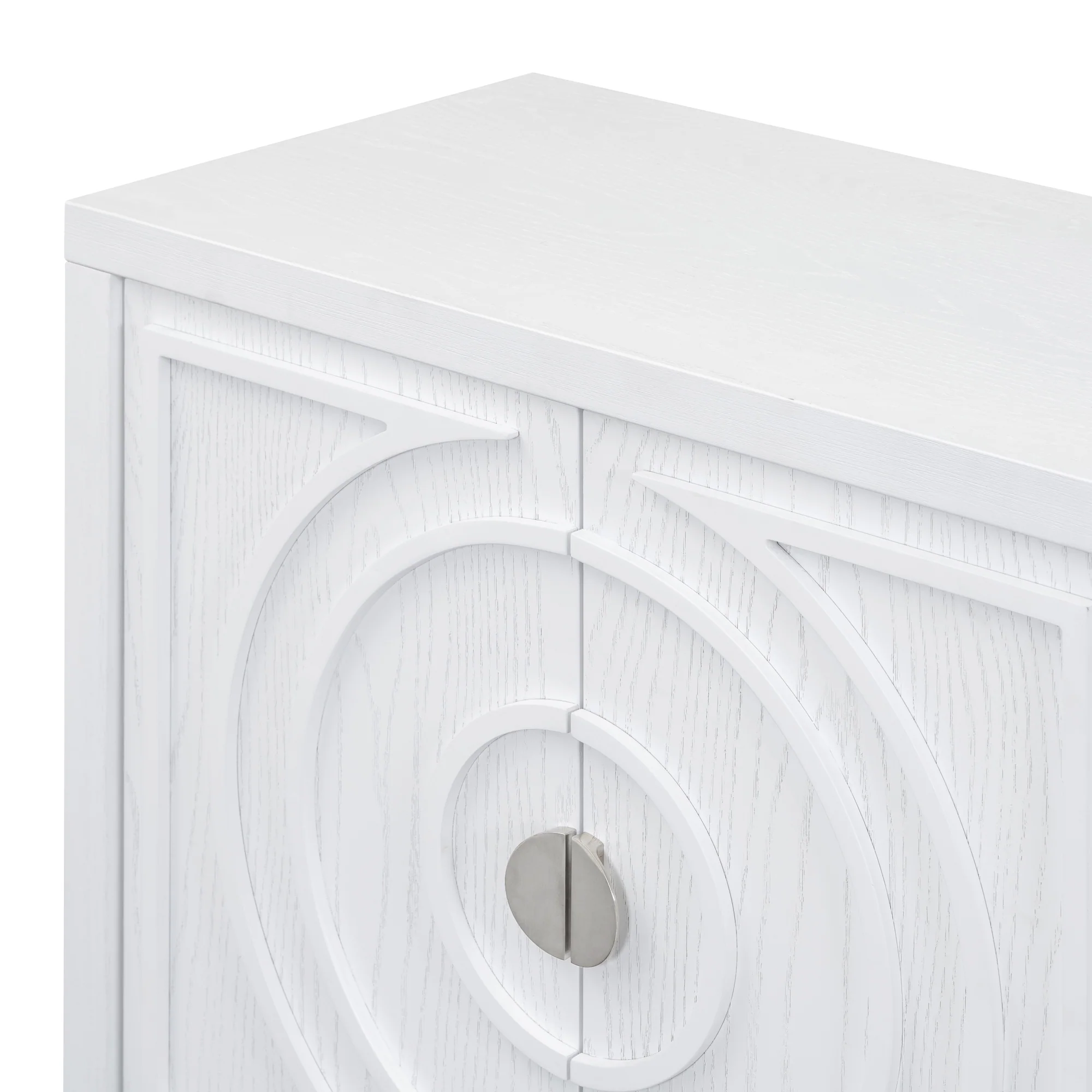 Circular Groove Design Retro Sideboard - Image 66
