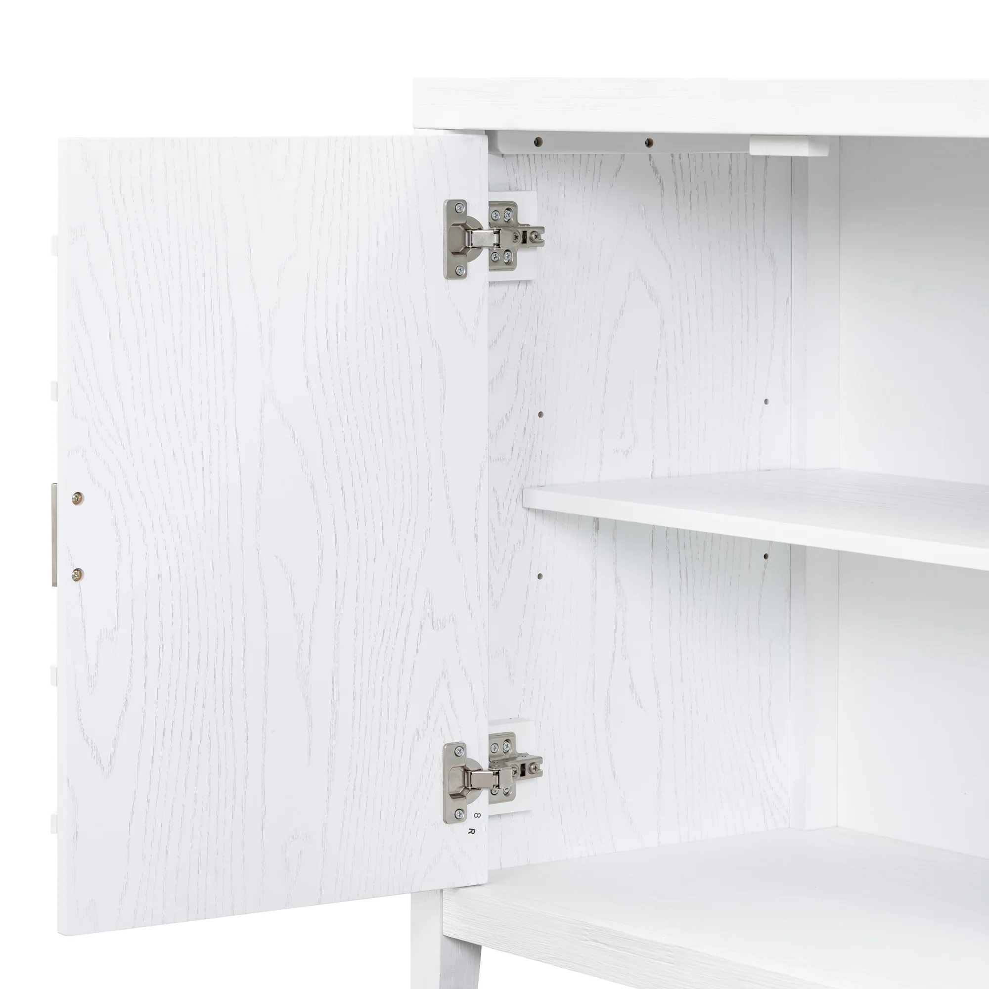 Circular Groove Design Retro Sideboard - Image 68