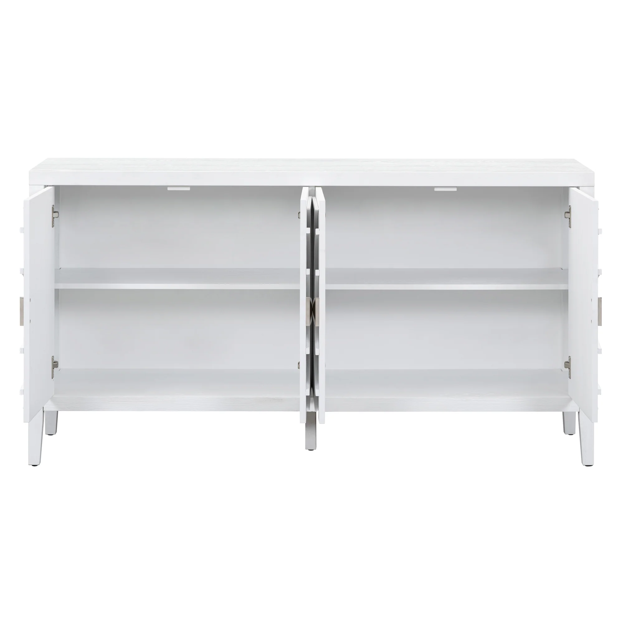 Circular Groove Design Retro Sideboard - Image 69