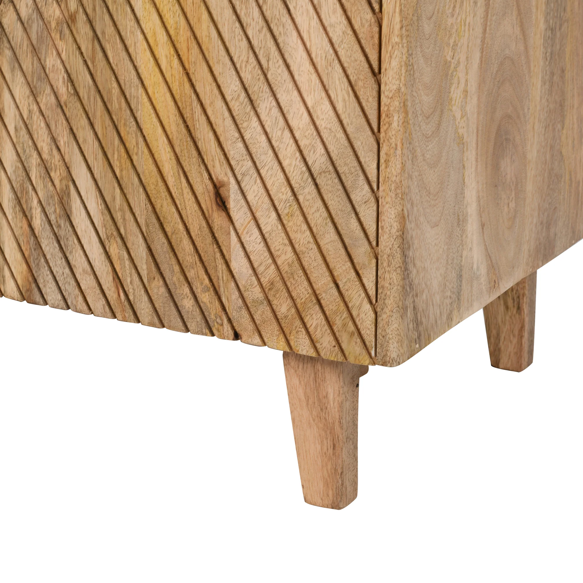Rustic Mango Wood Accent Storage Cabinet - Image 14