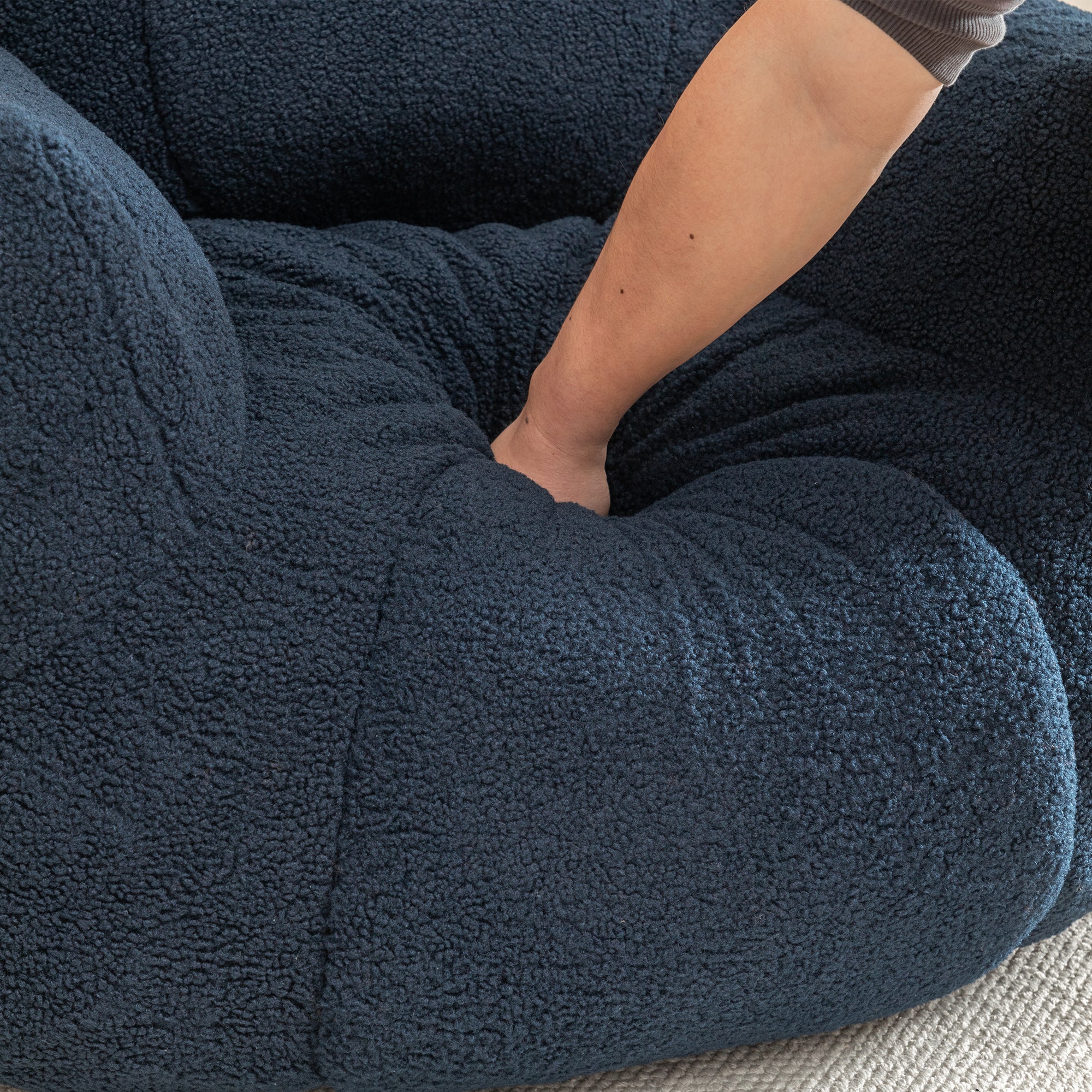 Tufted Memory Foam Bean Bag Chair - Image 10