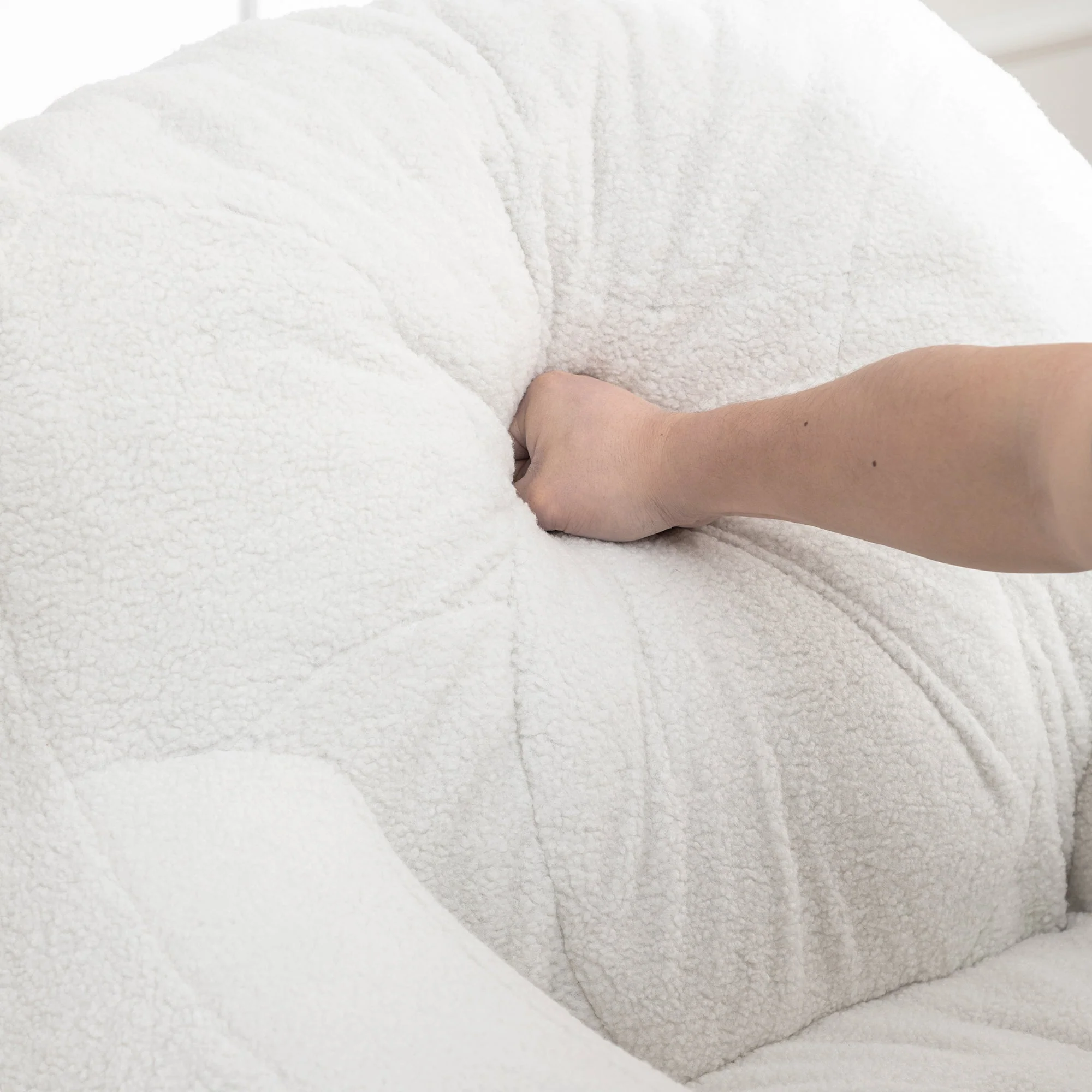 Tufted Memory Foam Bean Bag Chair - Image 27