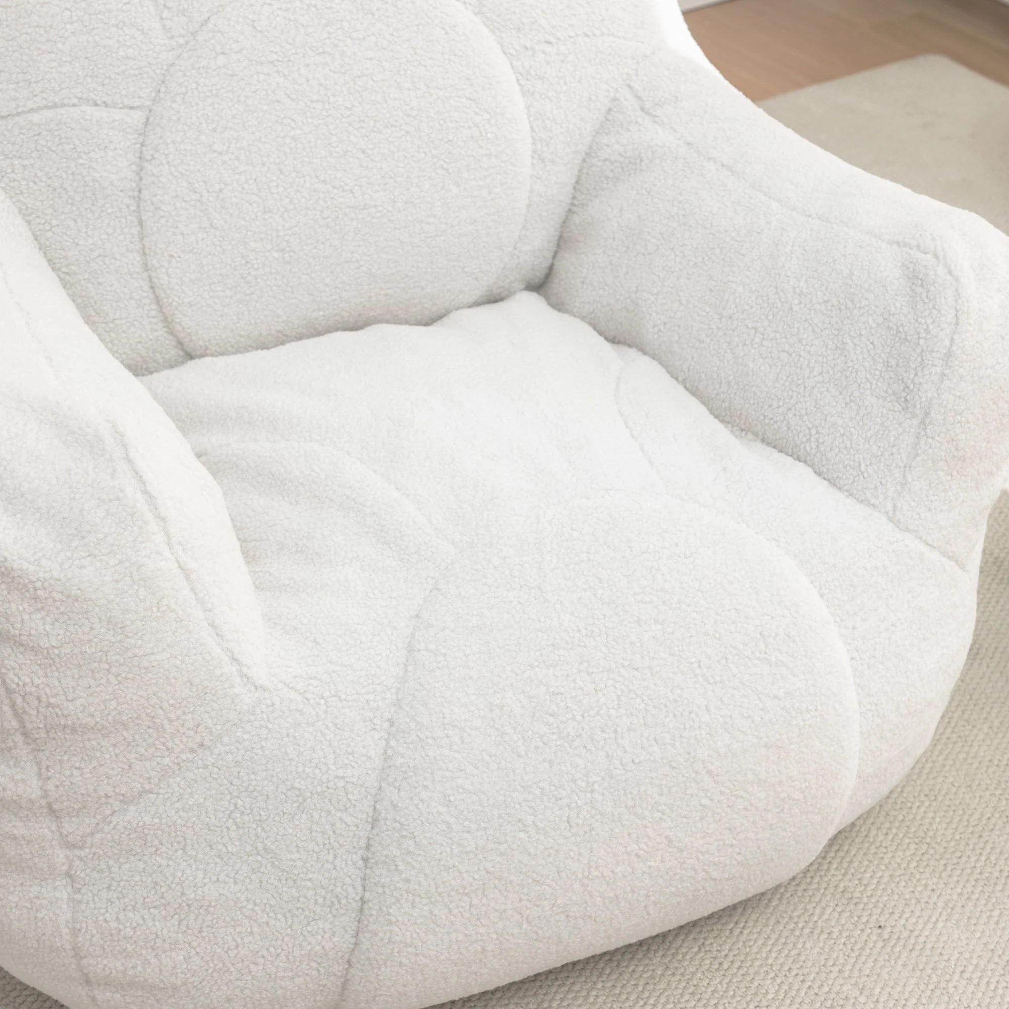 Tufted Memory Foam Bean Bag Chair - Image 35