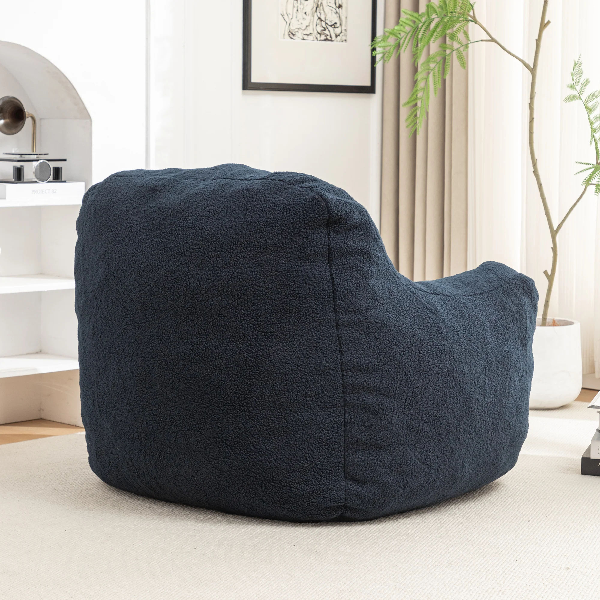 Tufted Memory Foam Bean Bag Chair - Image 9