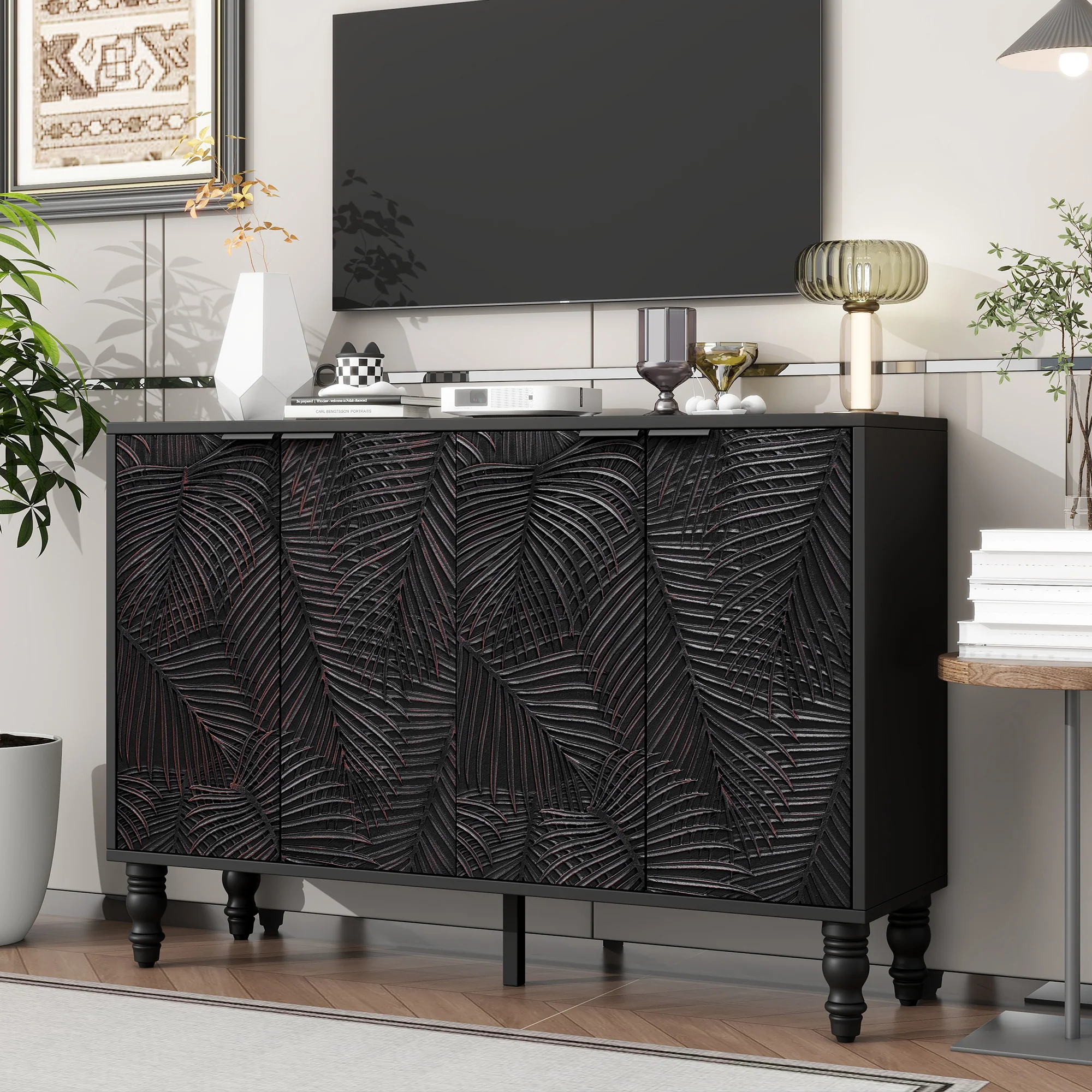 Fern Carved Entertainment Center